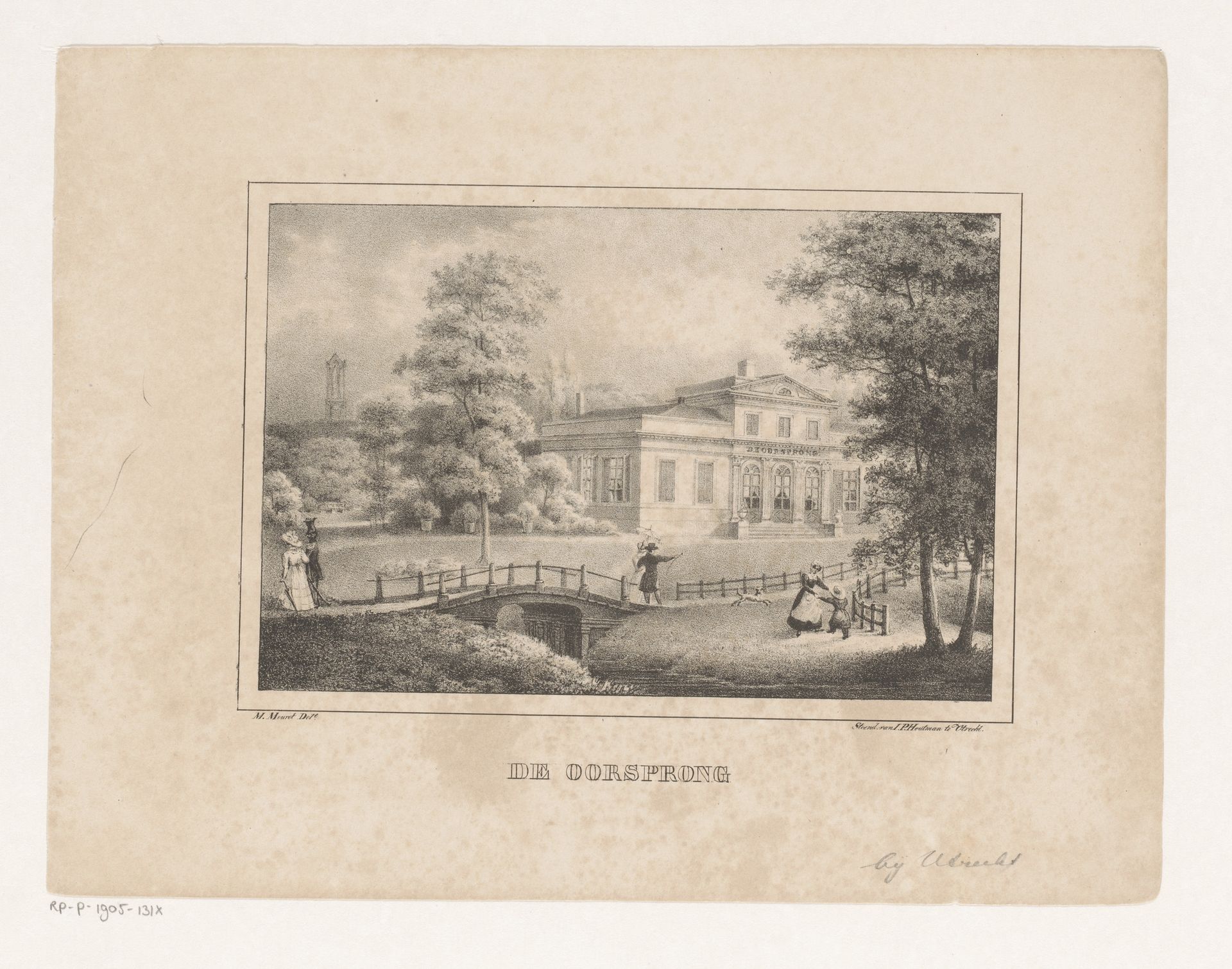 Gezicht op buitenplaats De Oorsprong by Michel Mourot