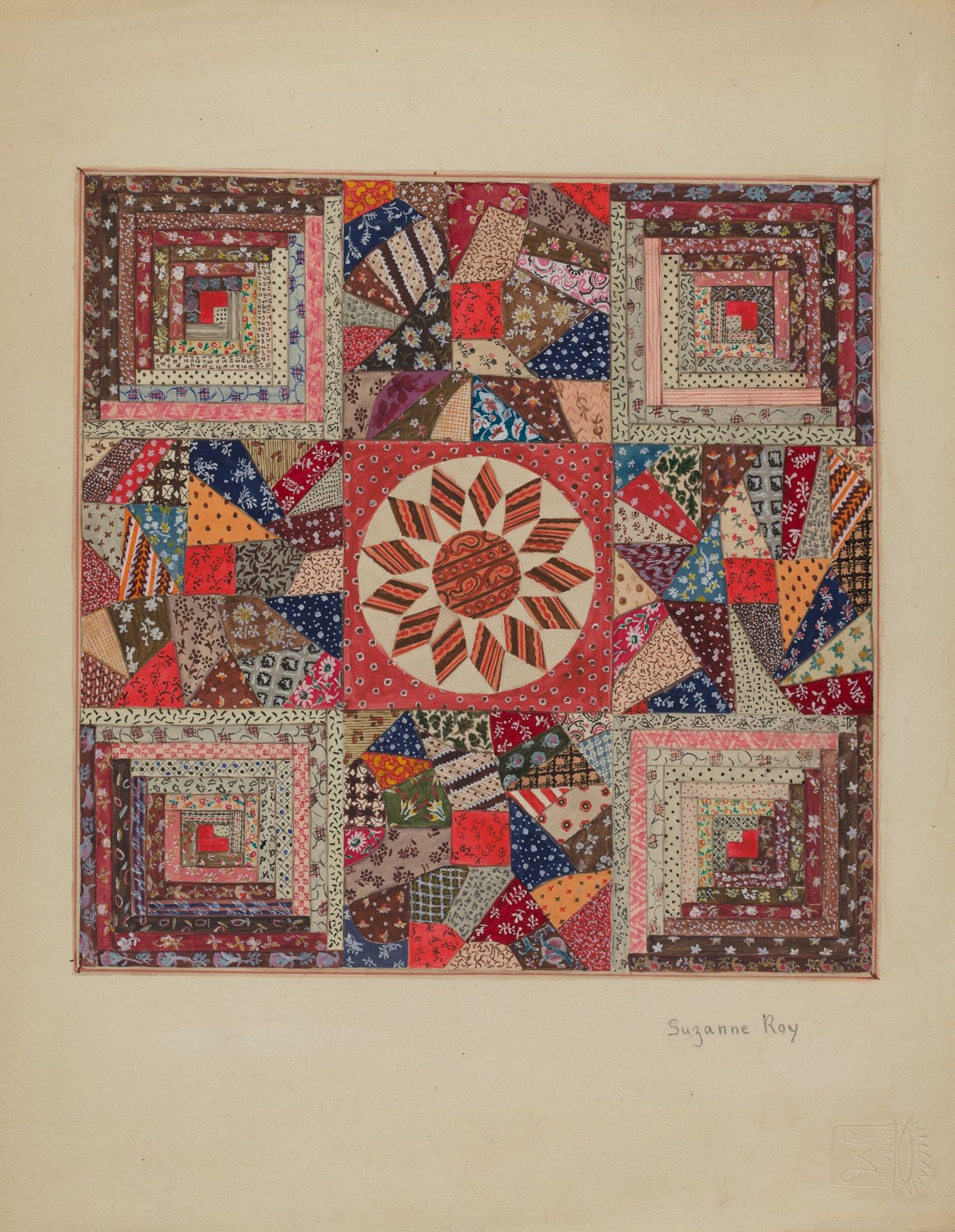 Crib Coverlet by Suzanne Roy