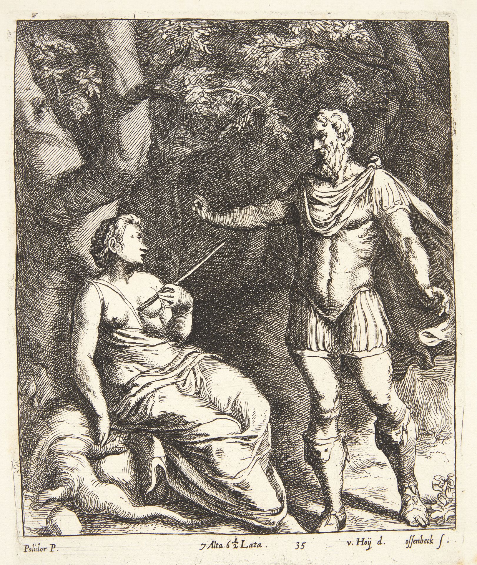Cephalus og Procris by Jan van Ossenbeeck
