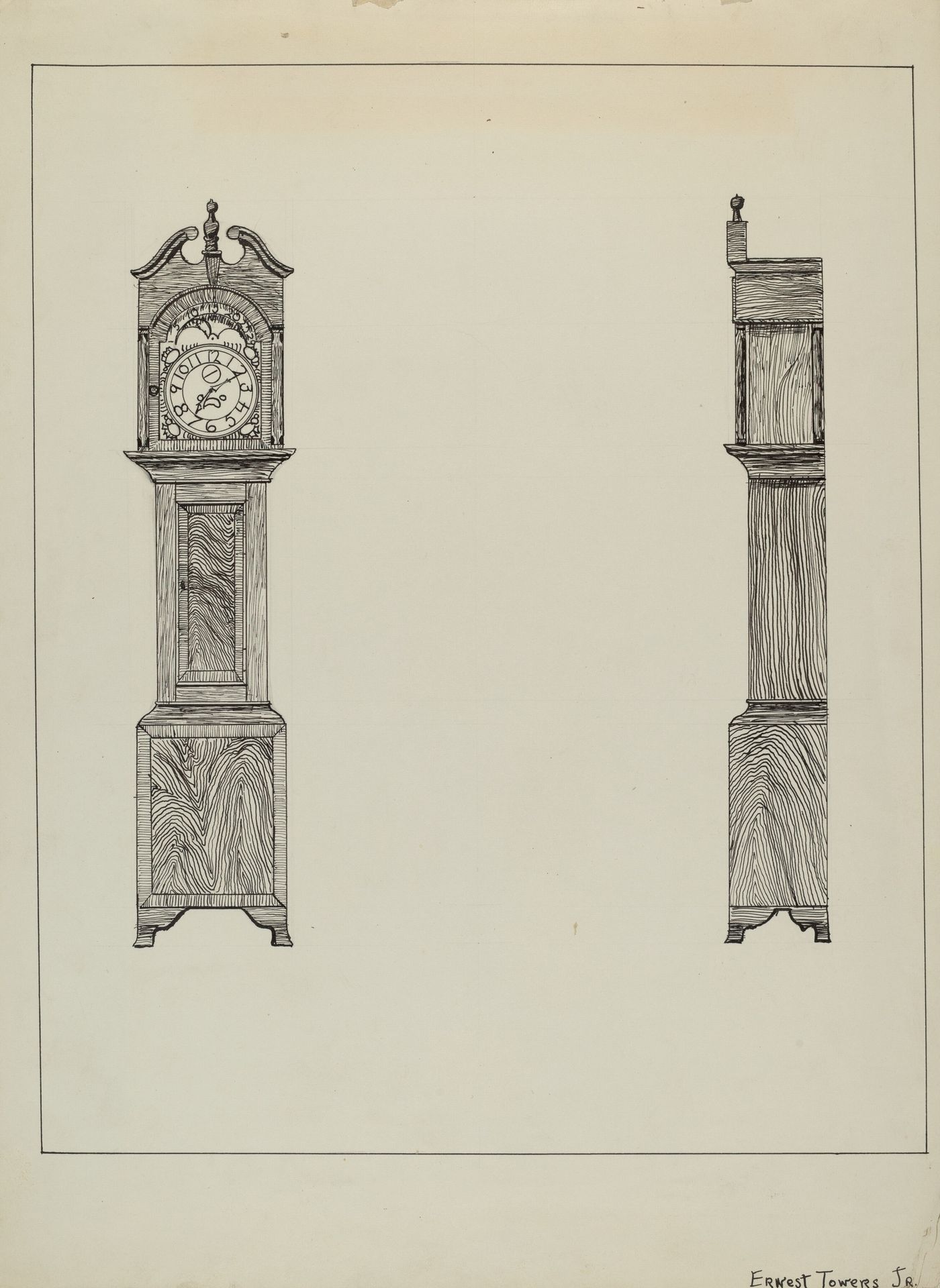 Grandfather Clock by Ernest A. Towers, Jr.