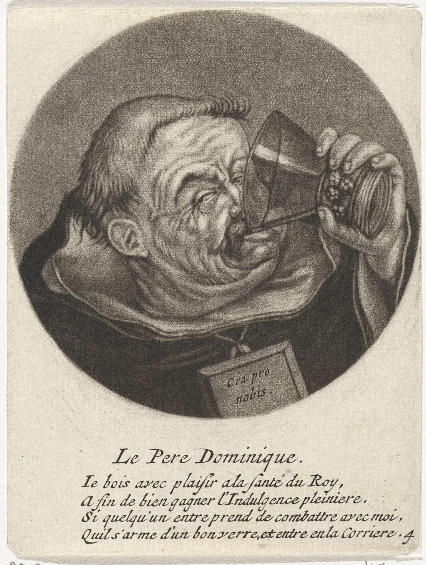 Drinkende dominicaan by Jacob Gole