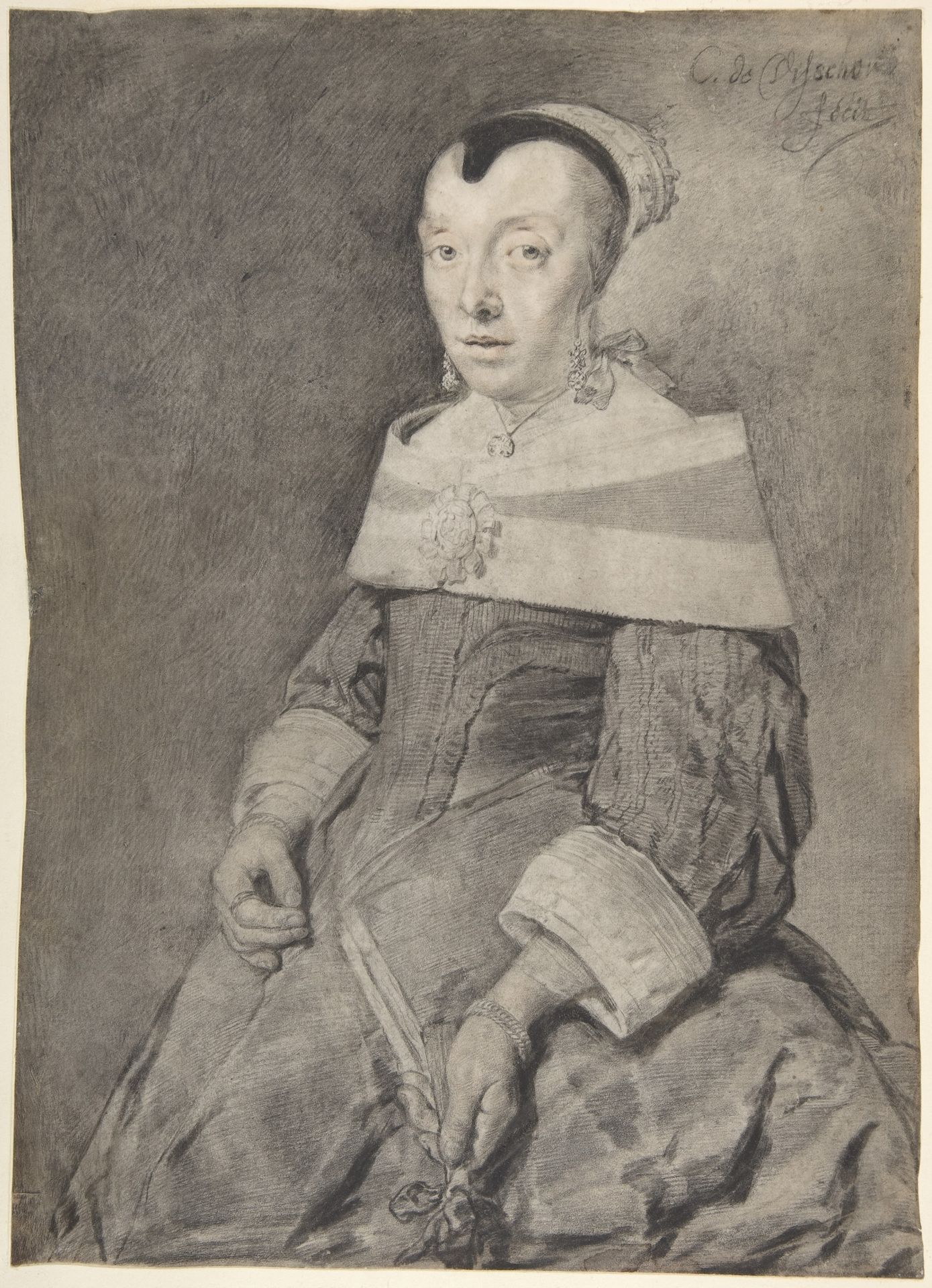Portrait of a Lady by Cornelis Visscher