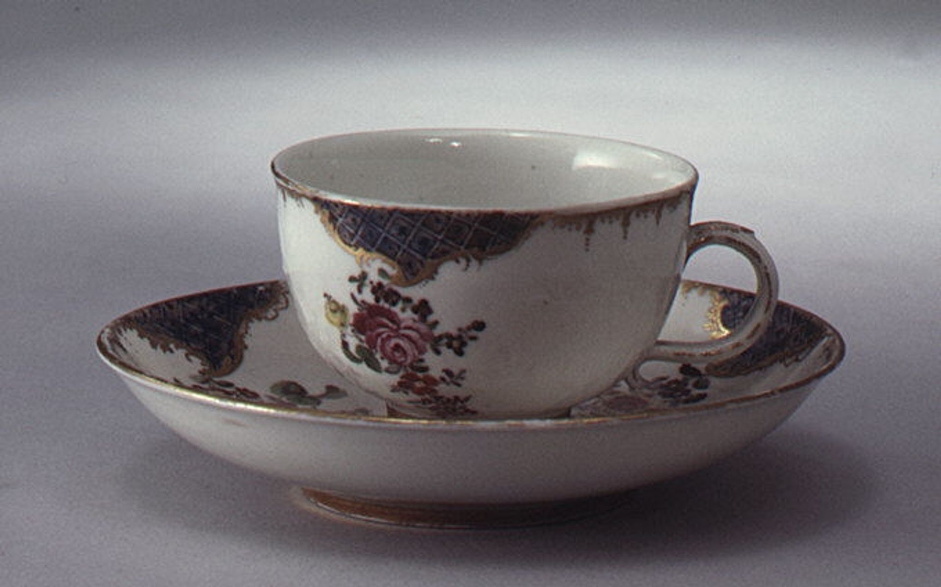 Cup and saucer by Frankenthal Porcelain Manufactory