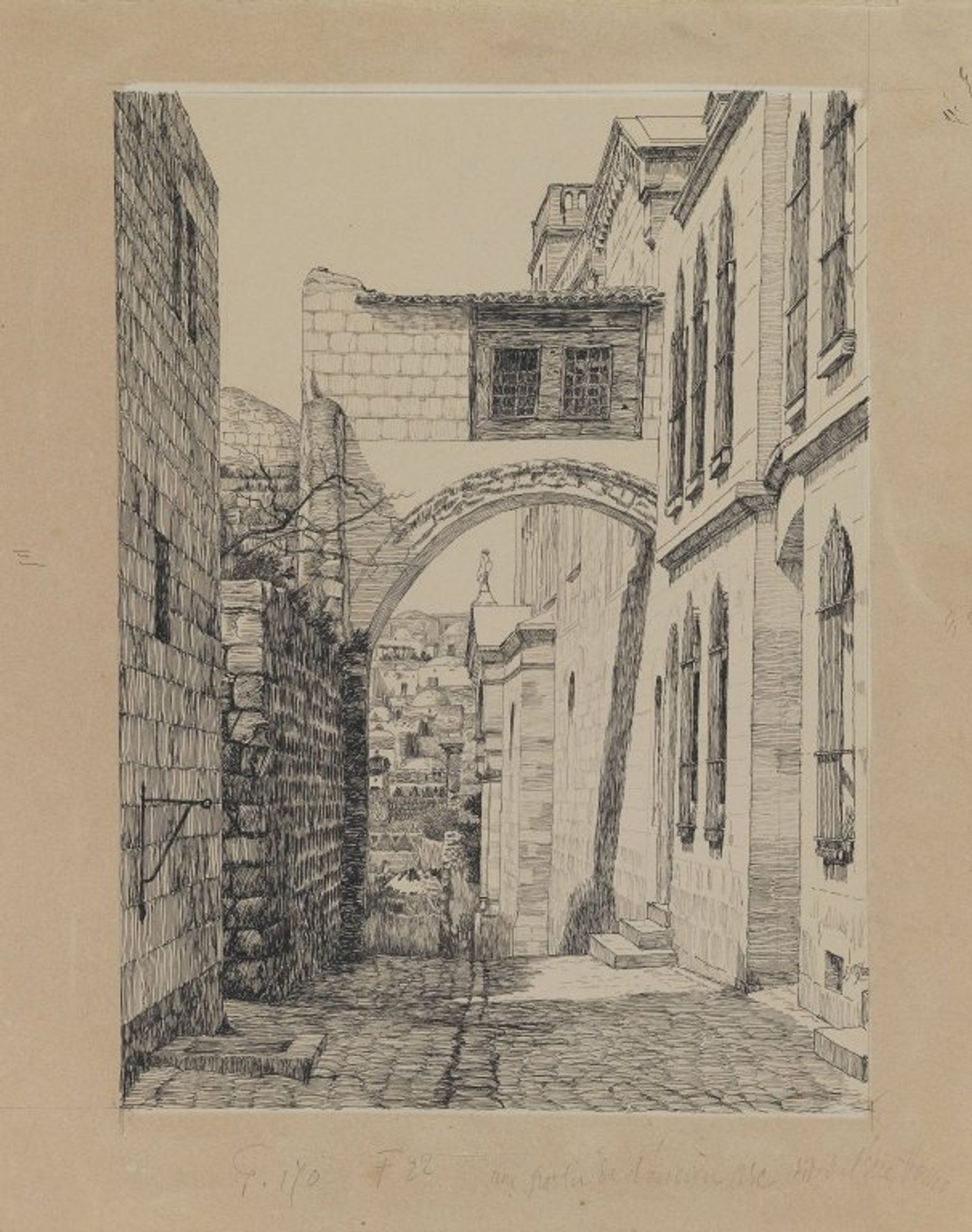 A Part of the Ancient Arch Called Ecce Homo by James Tissot