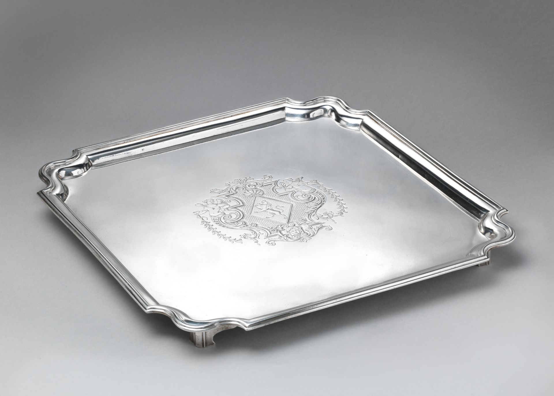Square salver by David Willaume II