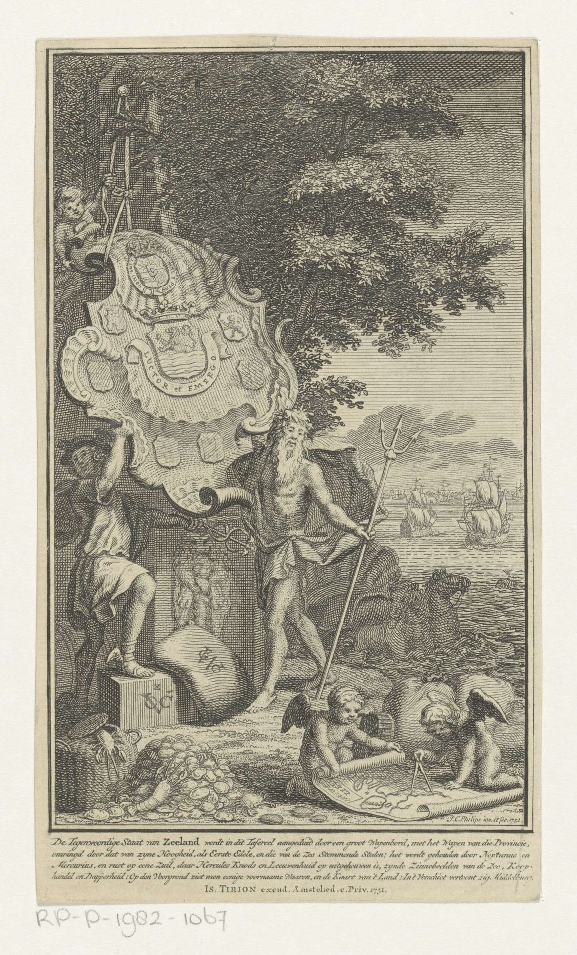 Allegorie op de provincie Zeeland by Jan Caspar Philips