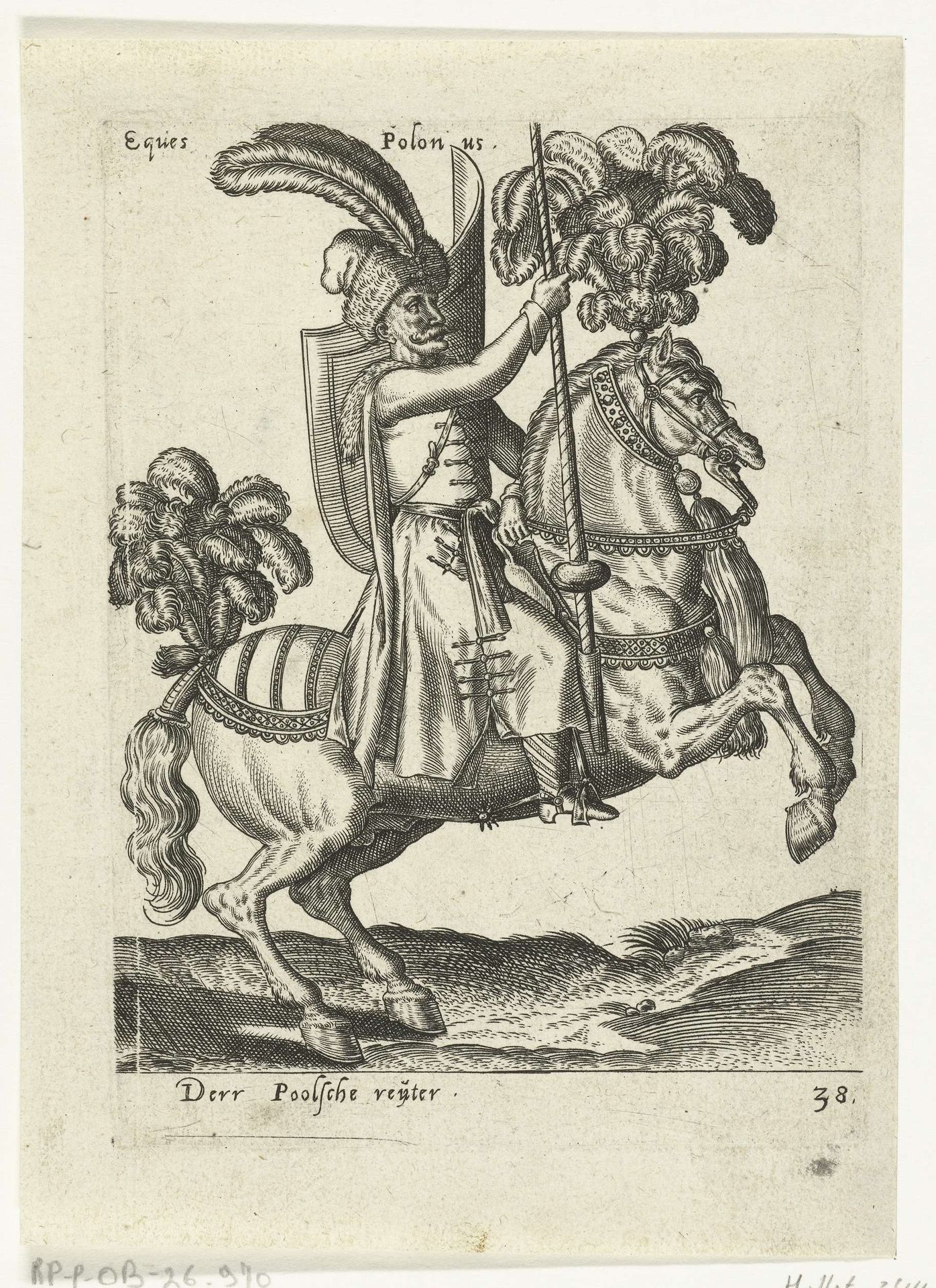 Poolse ruiter by Abraham de Bruyn