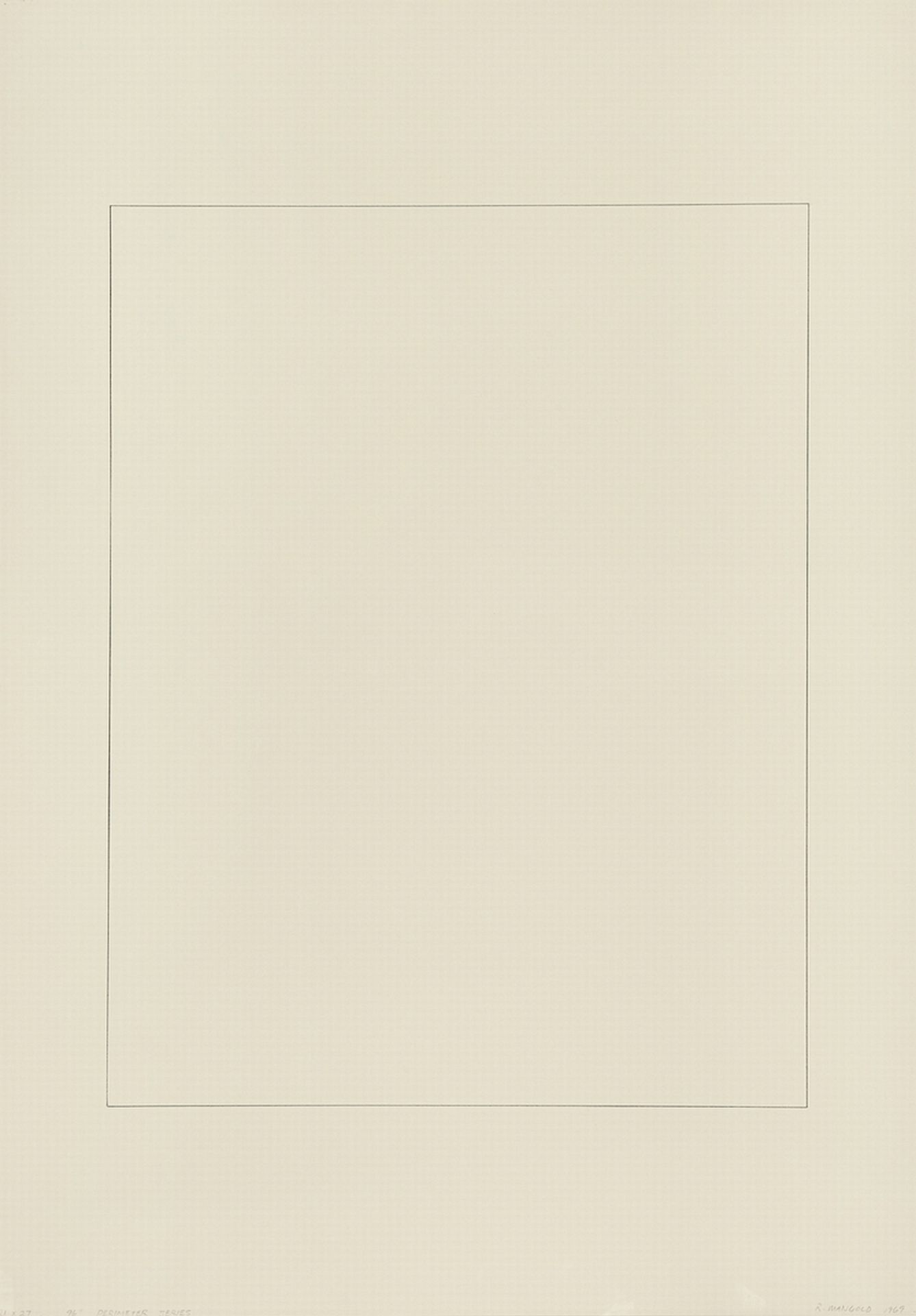 104″ Perimeter Series by Robert Mangold