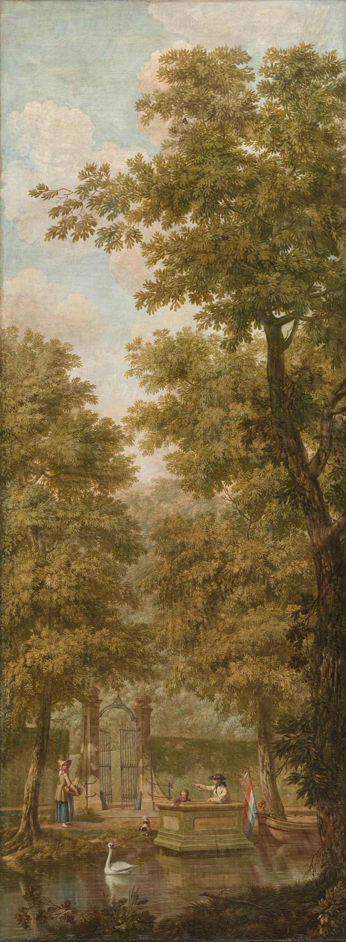 Three wall hangings with a Dutch landscape by Jurriaan Andriessen