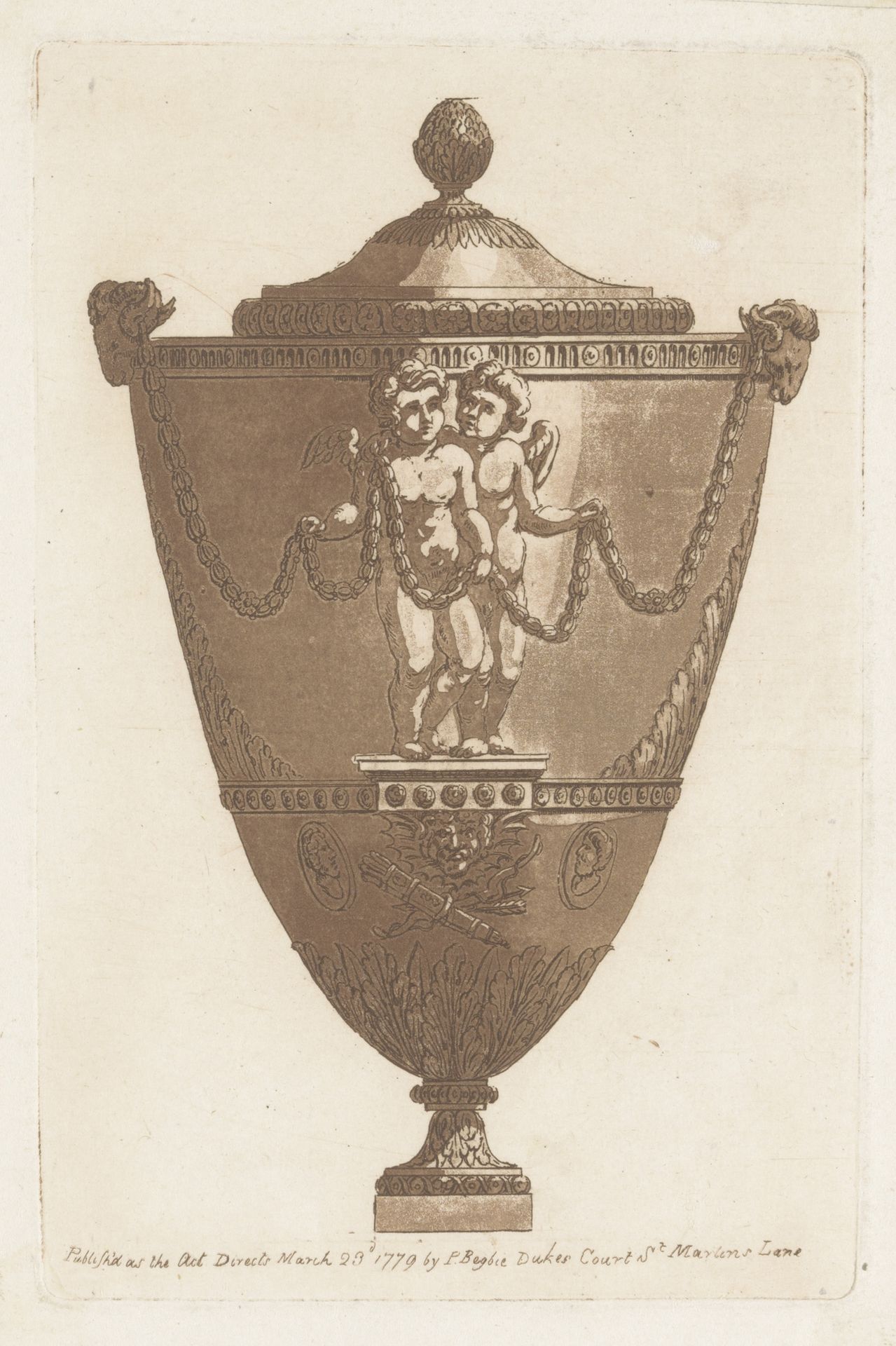 Antieke vaas met putti by Patrick Begbie