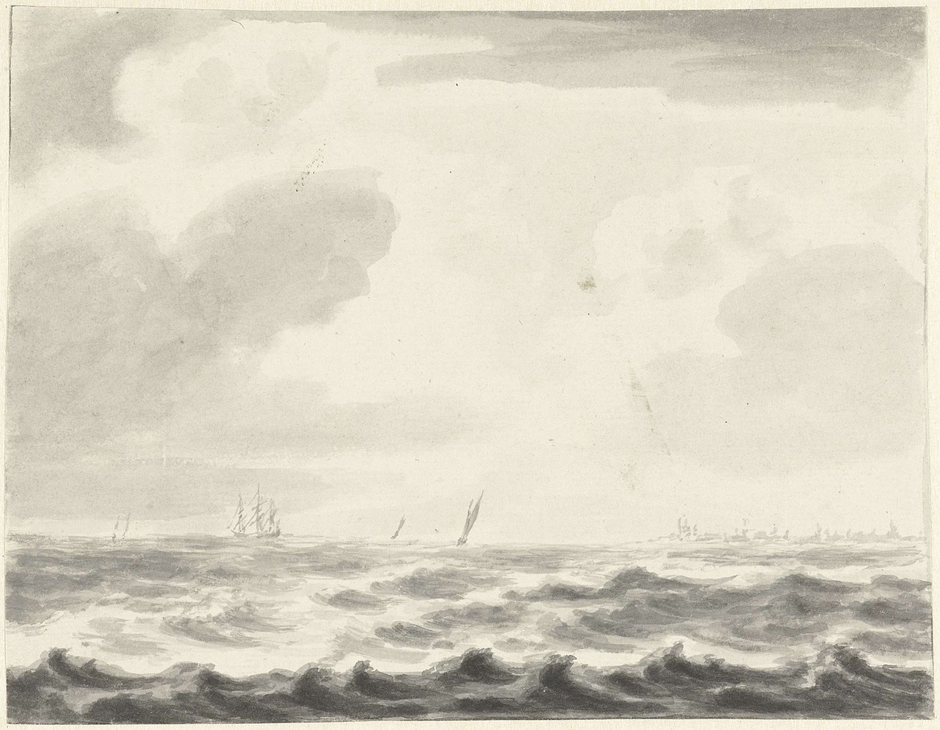 Zeegezicht by Pieter Idserts