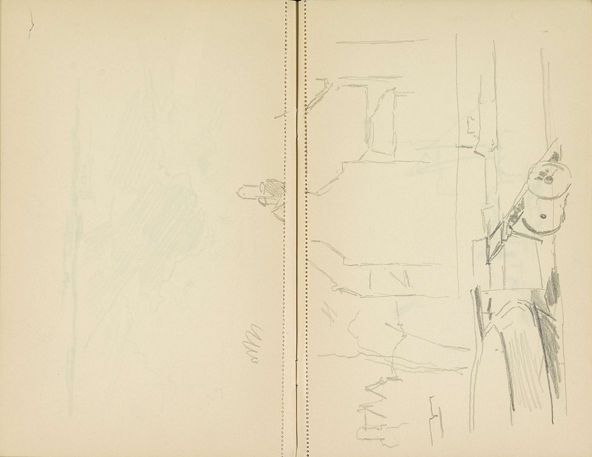 Huizen langs een kade by Cornelis Vreedenburgh