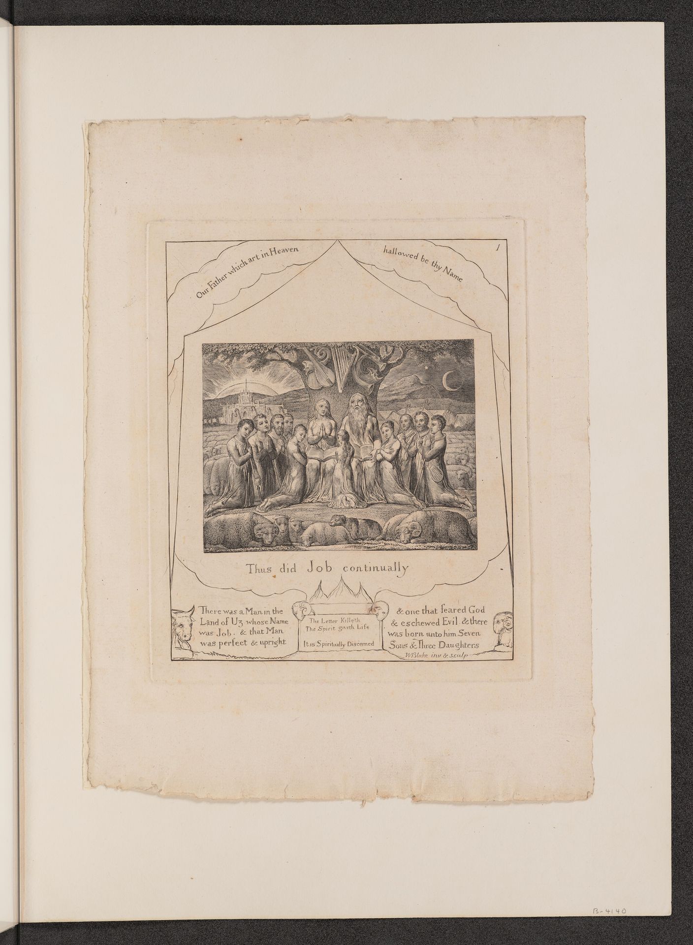 Job and His Family by William Blake