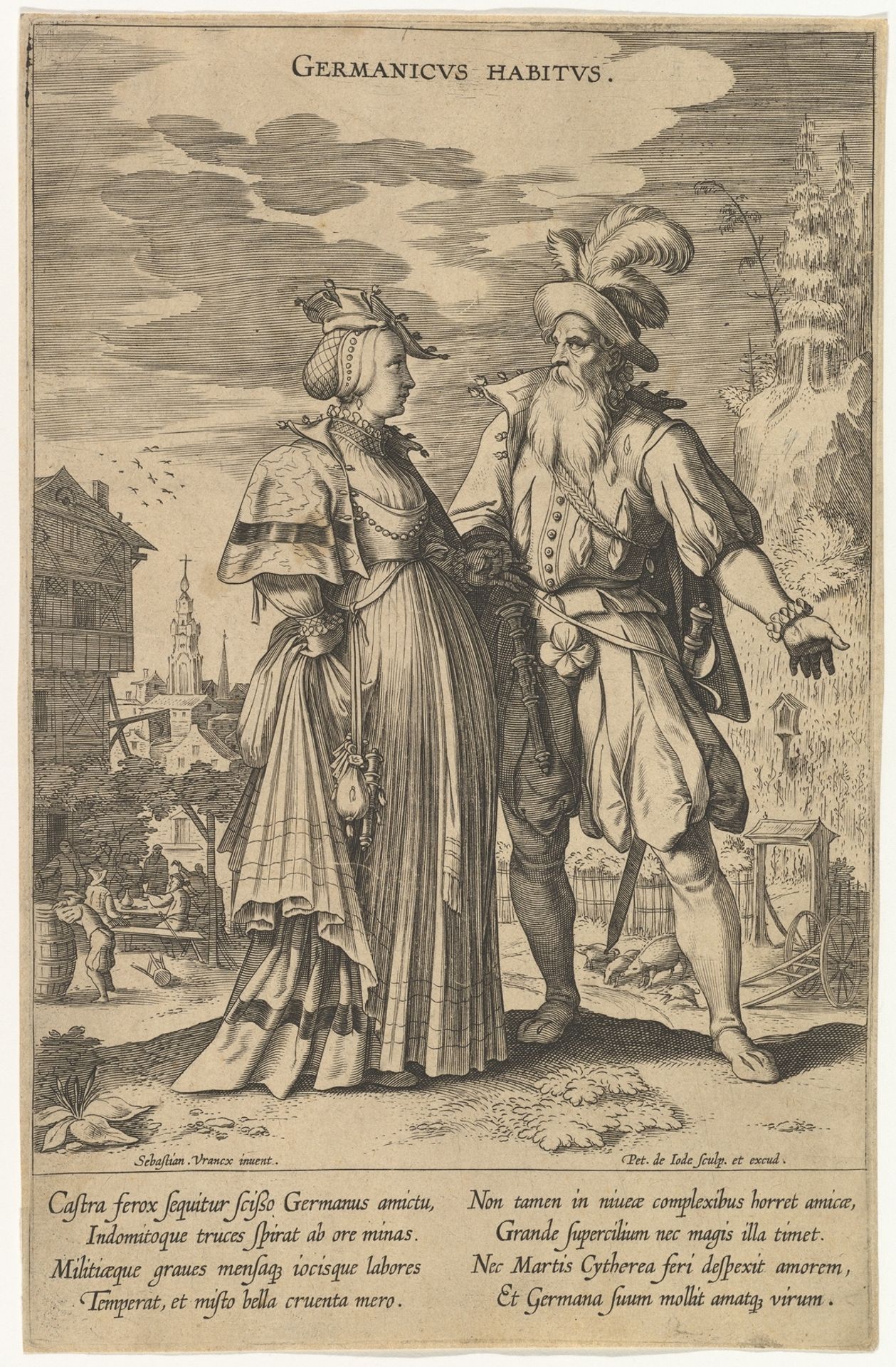 Germanicus Habitus, from Fashions of Different Nations by Pieter de Jode I