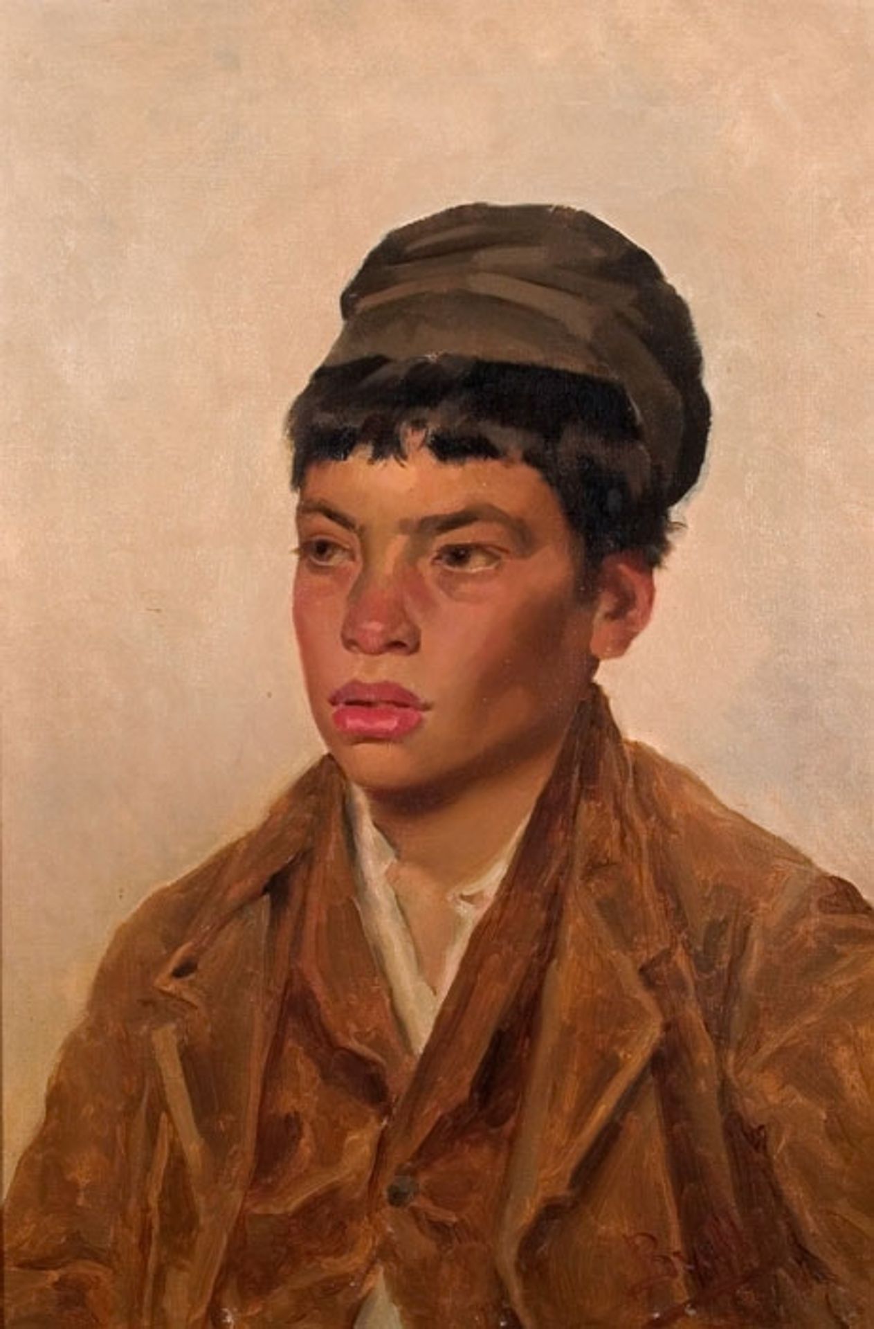 Head of young beggar by Joan Brull