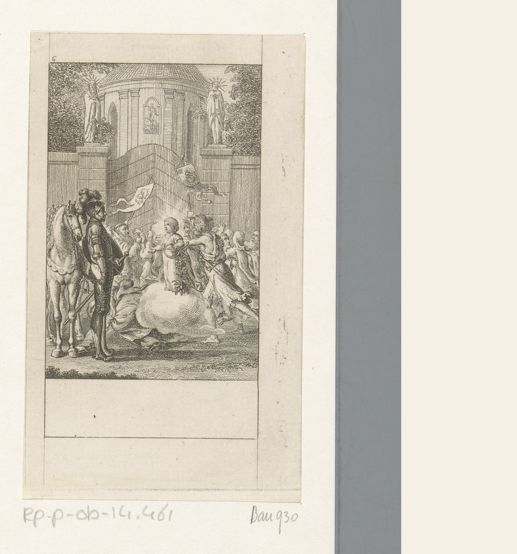 Huon de Bordeaux wordt toegesproken door de feeënkoning Oberon by Daniel Nikolaus Chodowiecki