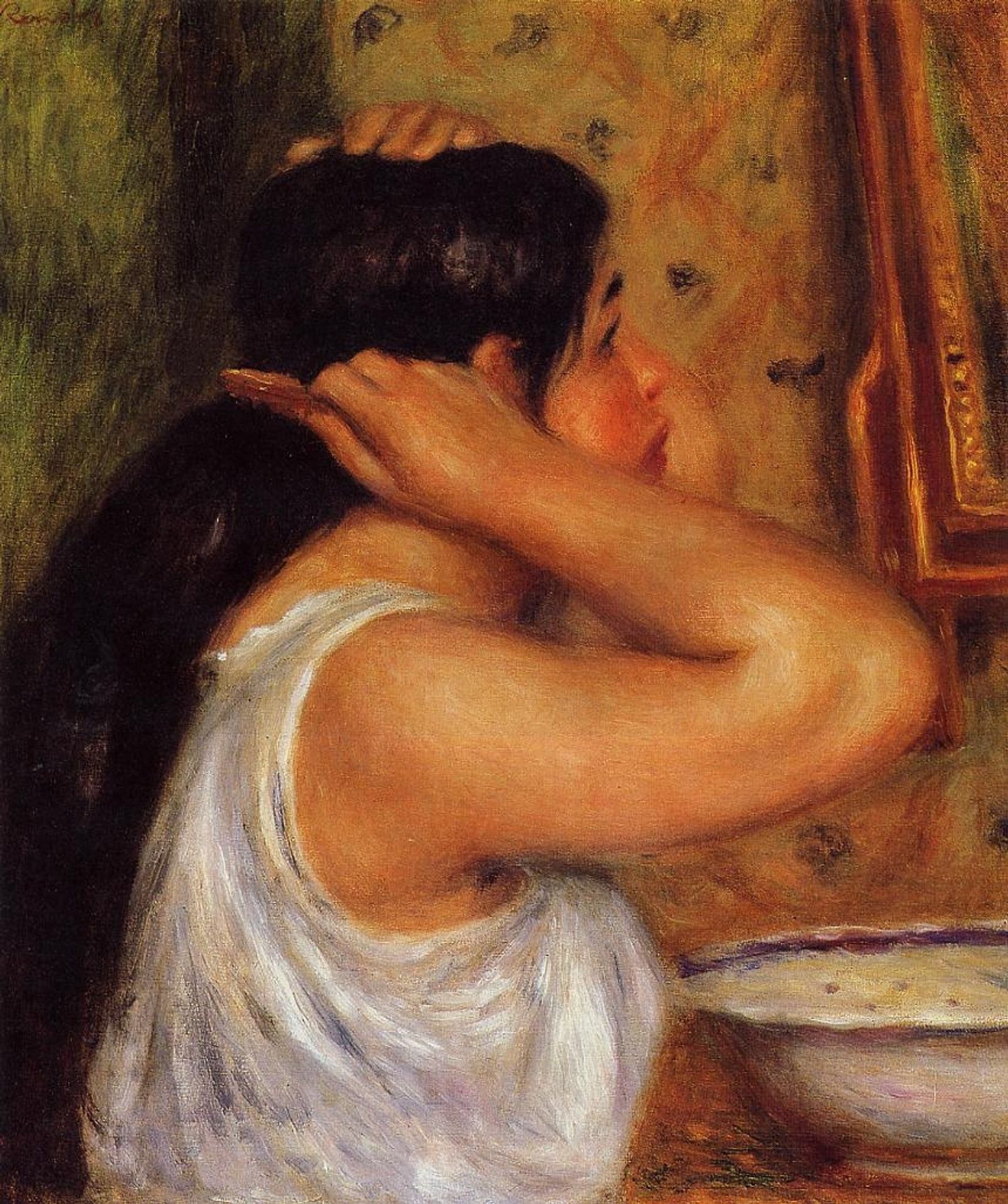Woman Combing Her Hair by Pierre-Auguste Renoir