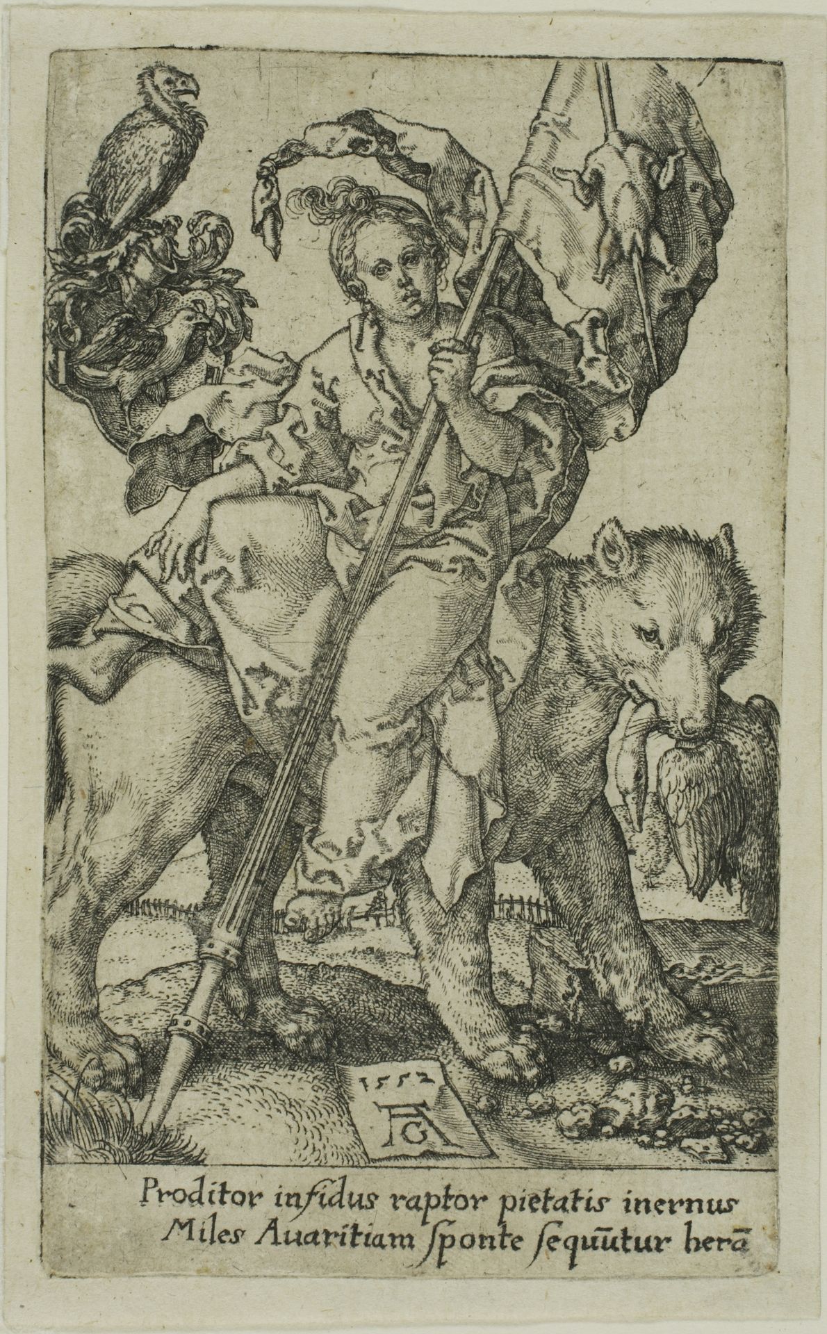 Avarice, from the Vices by Heinrich Aldegrever