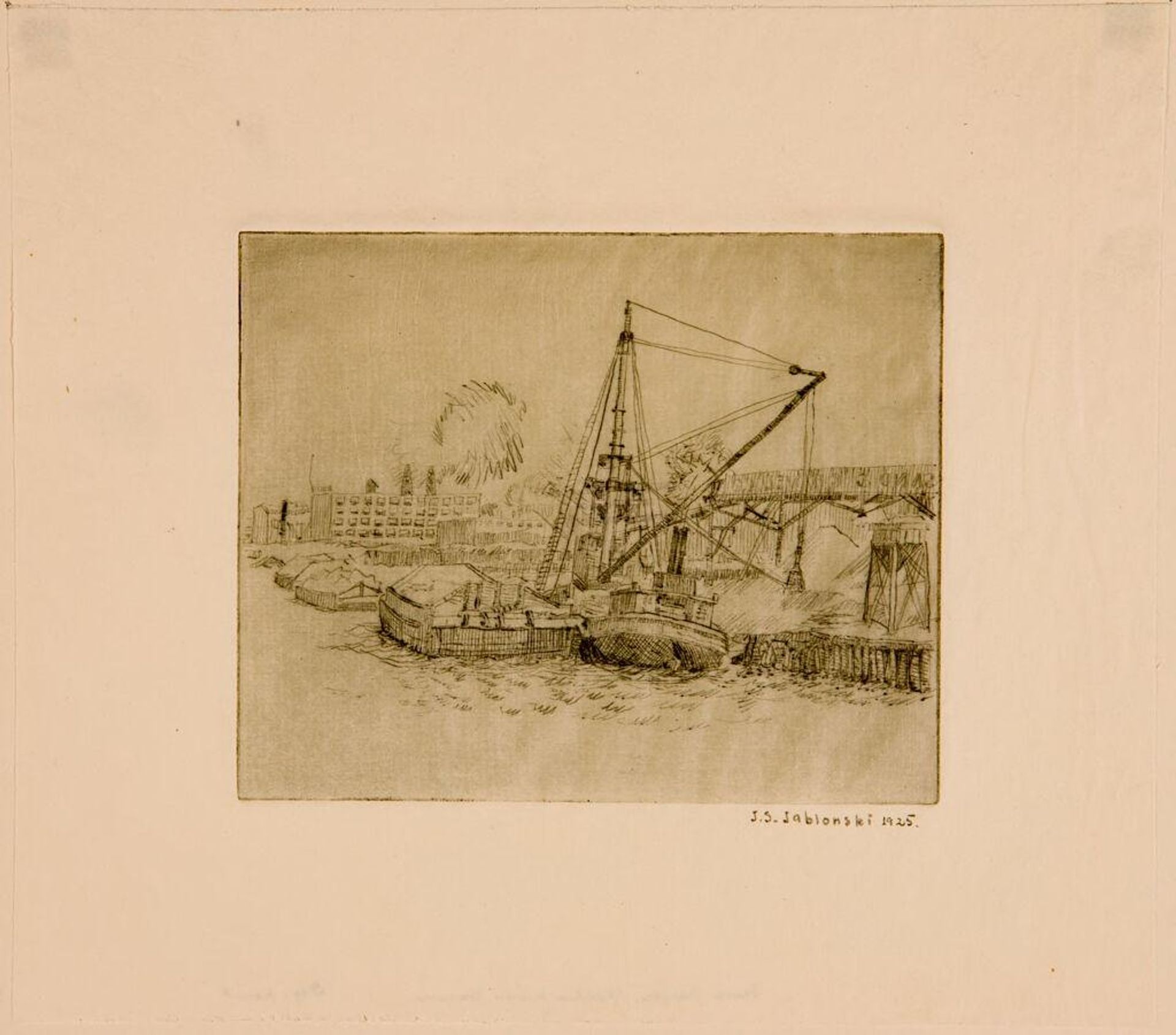 Sand Barges, Charles River Basin by Joseph S. Jablonski