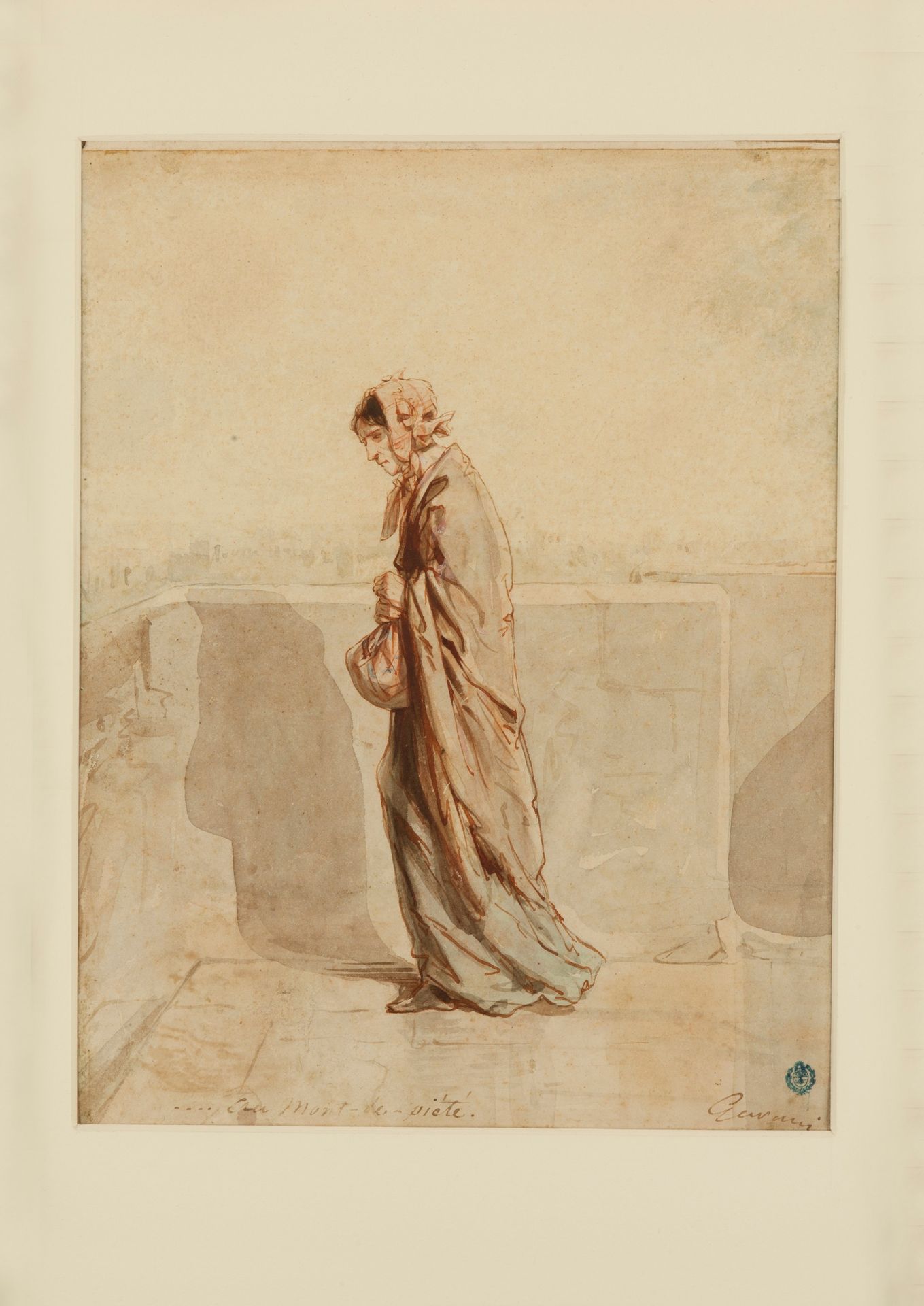 At the Mont de piéte by Paul Gavarni