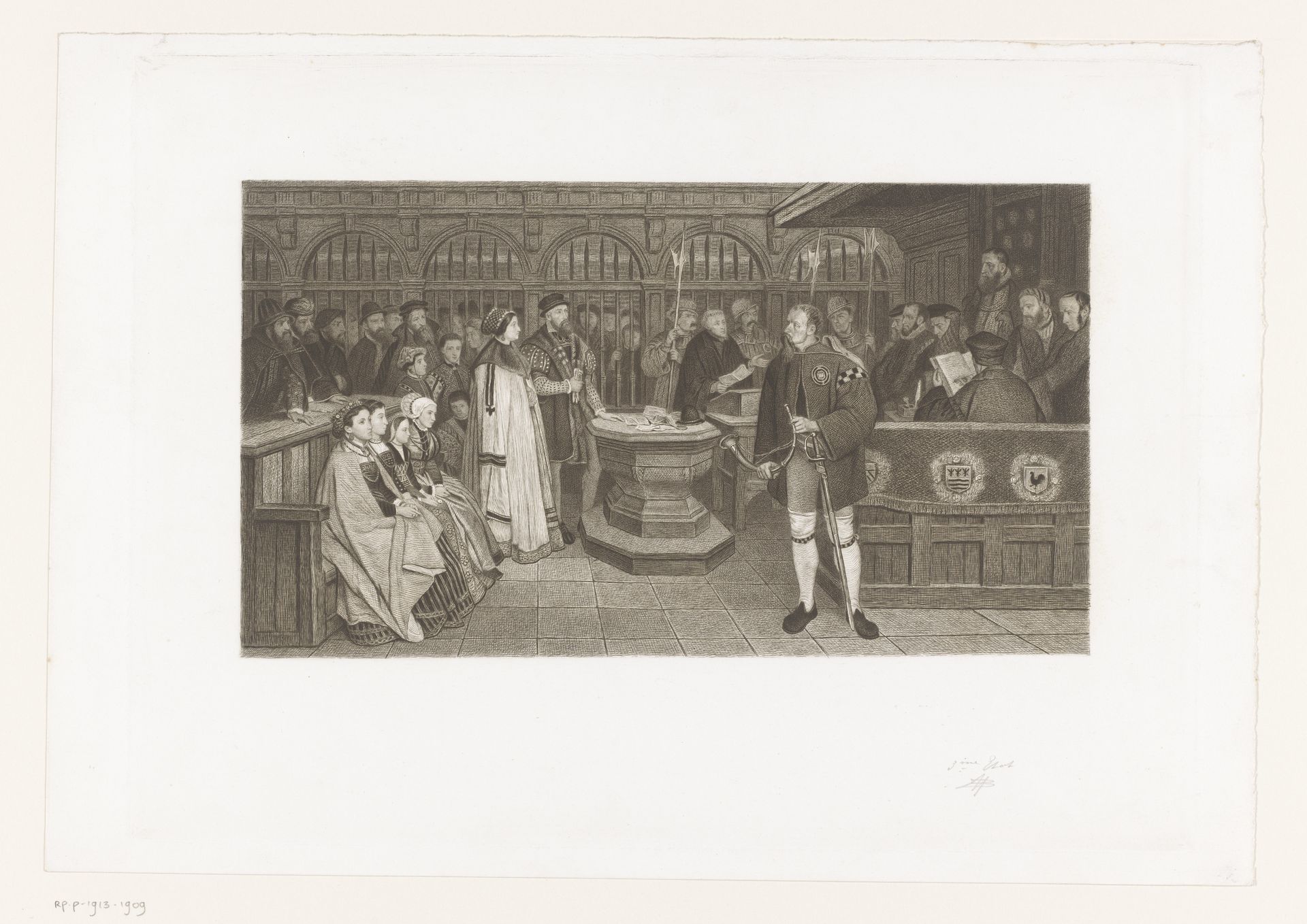 Giovanni Battista Pallavicino verkrijgt het Antwerpse burgerrecht by Jean Baptiste Pierre Michiels