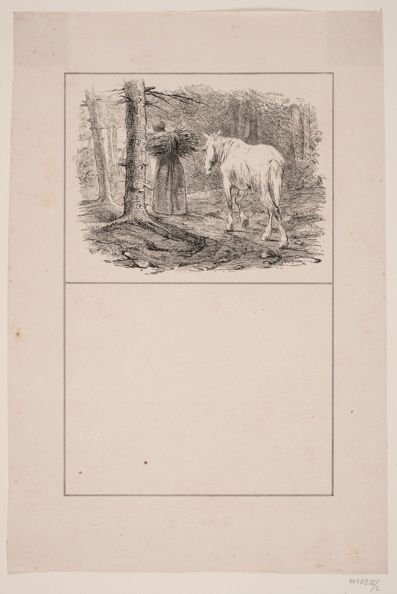 Konen og hesten by Adolph Kittendorff