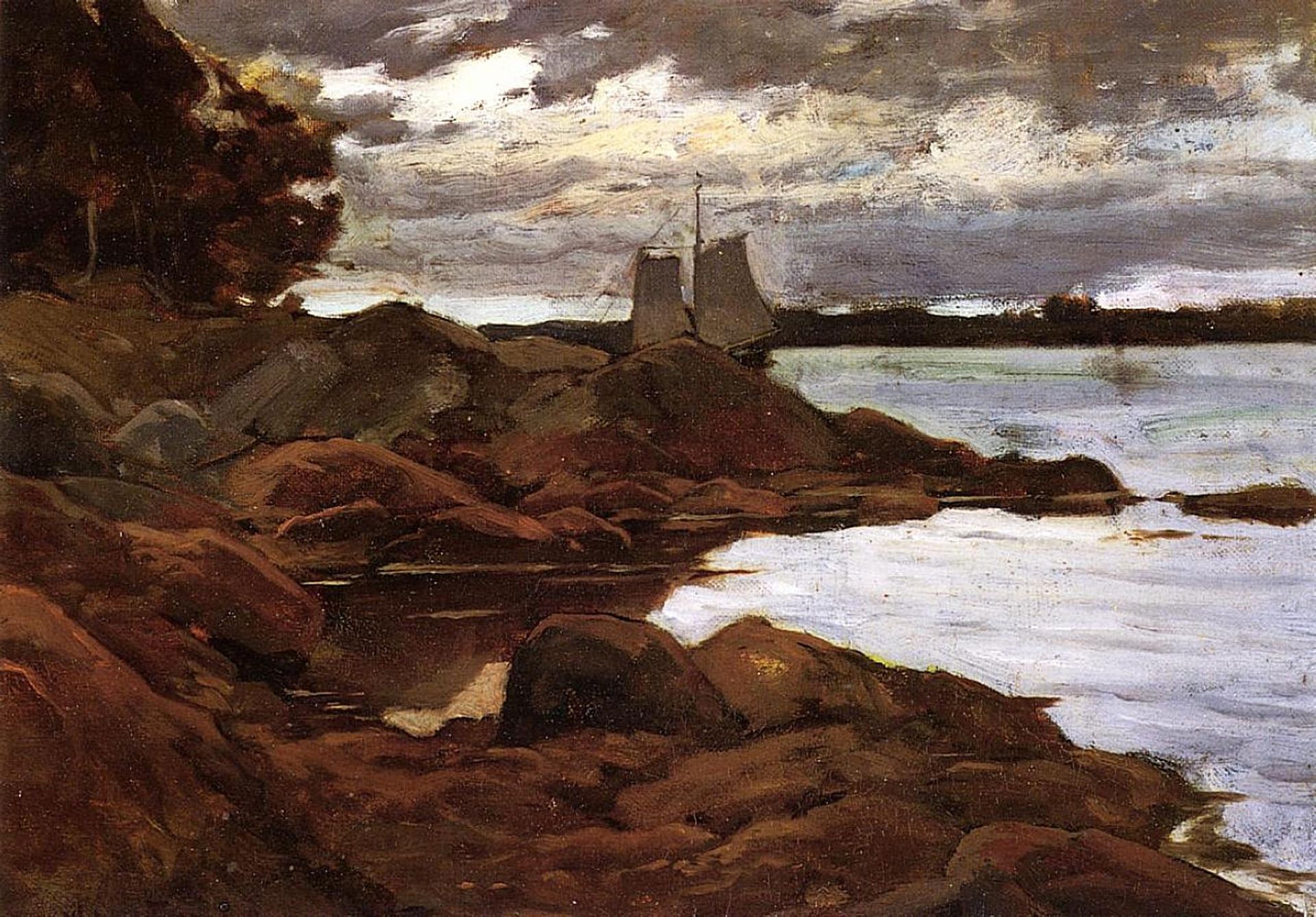 Close of Day on the Maine Shore by Willard Metcalf