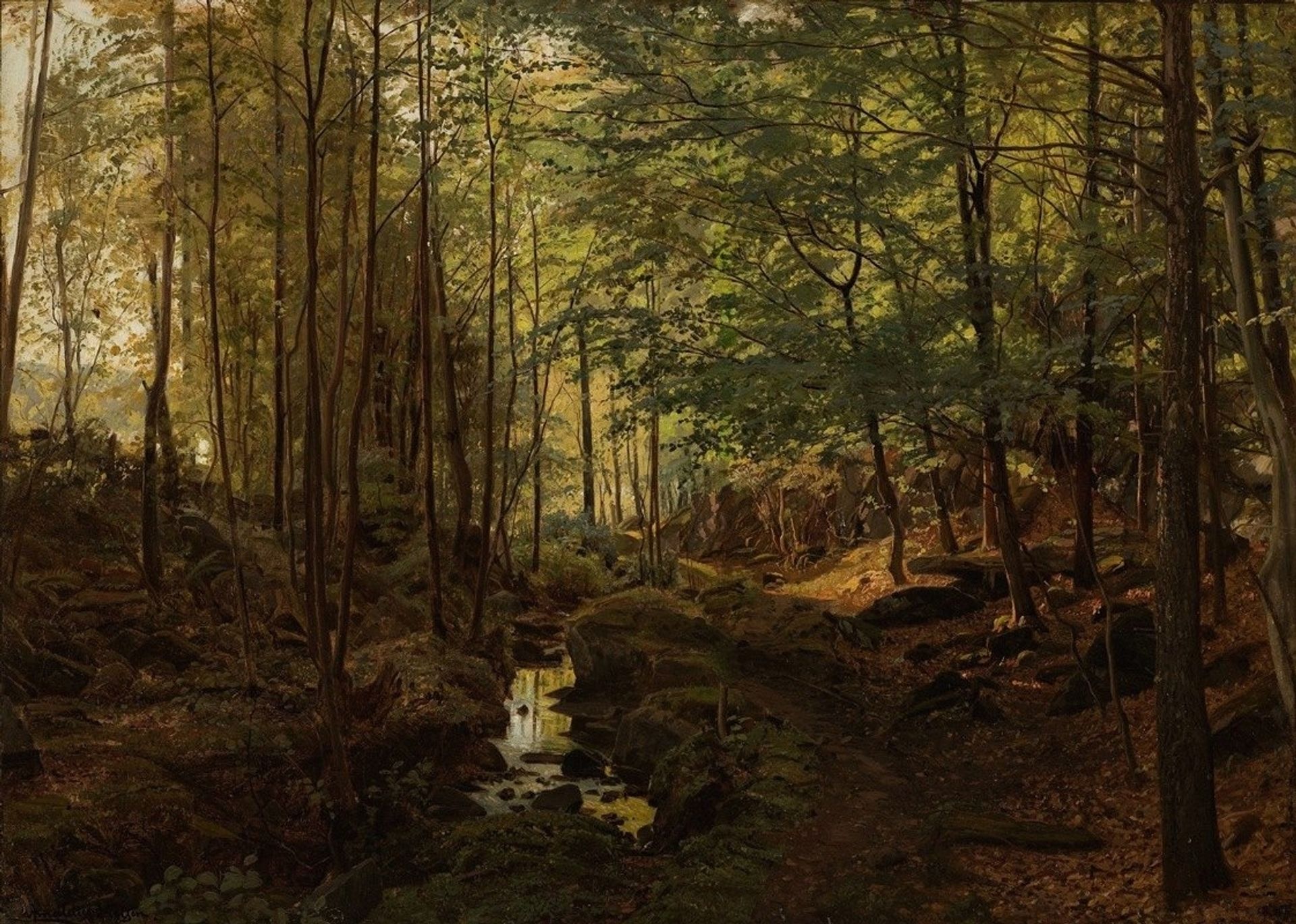 Fra Linadalen, Mandal by Amaldus Nielsen