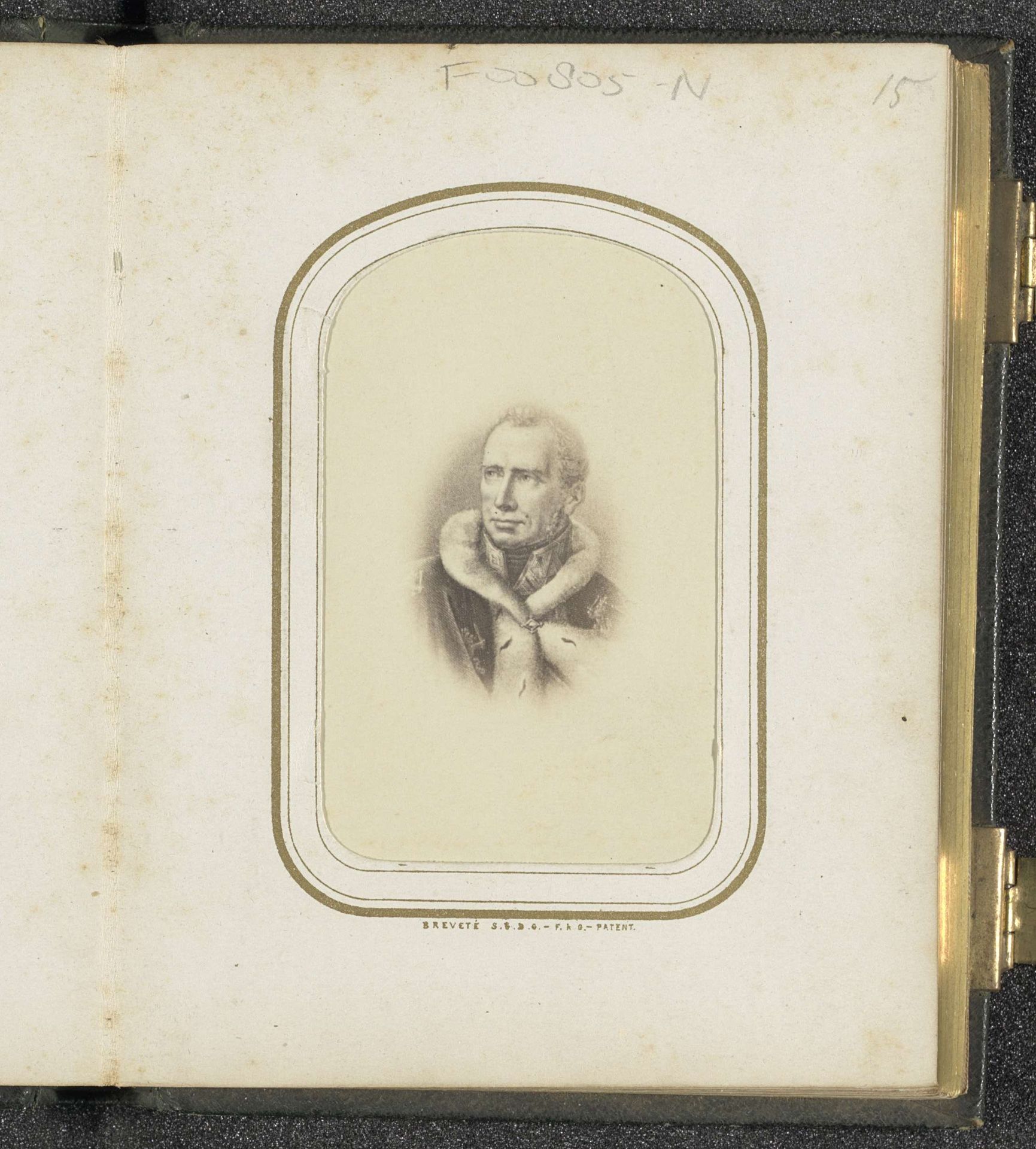 Fotoreproductie van (vermoedelijk) een prent van Willem I, koning der Nederlanden by Anonymous