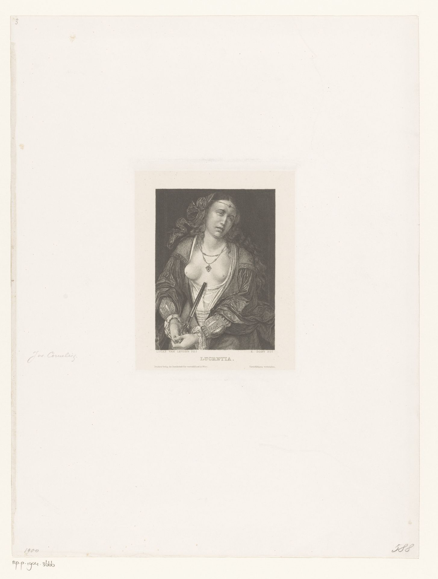 Zelfmoord van Lucretia by Jenö Doby