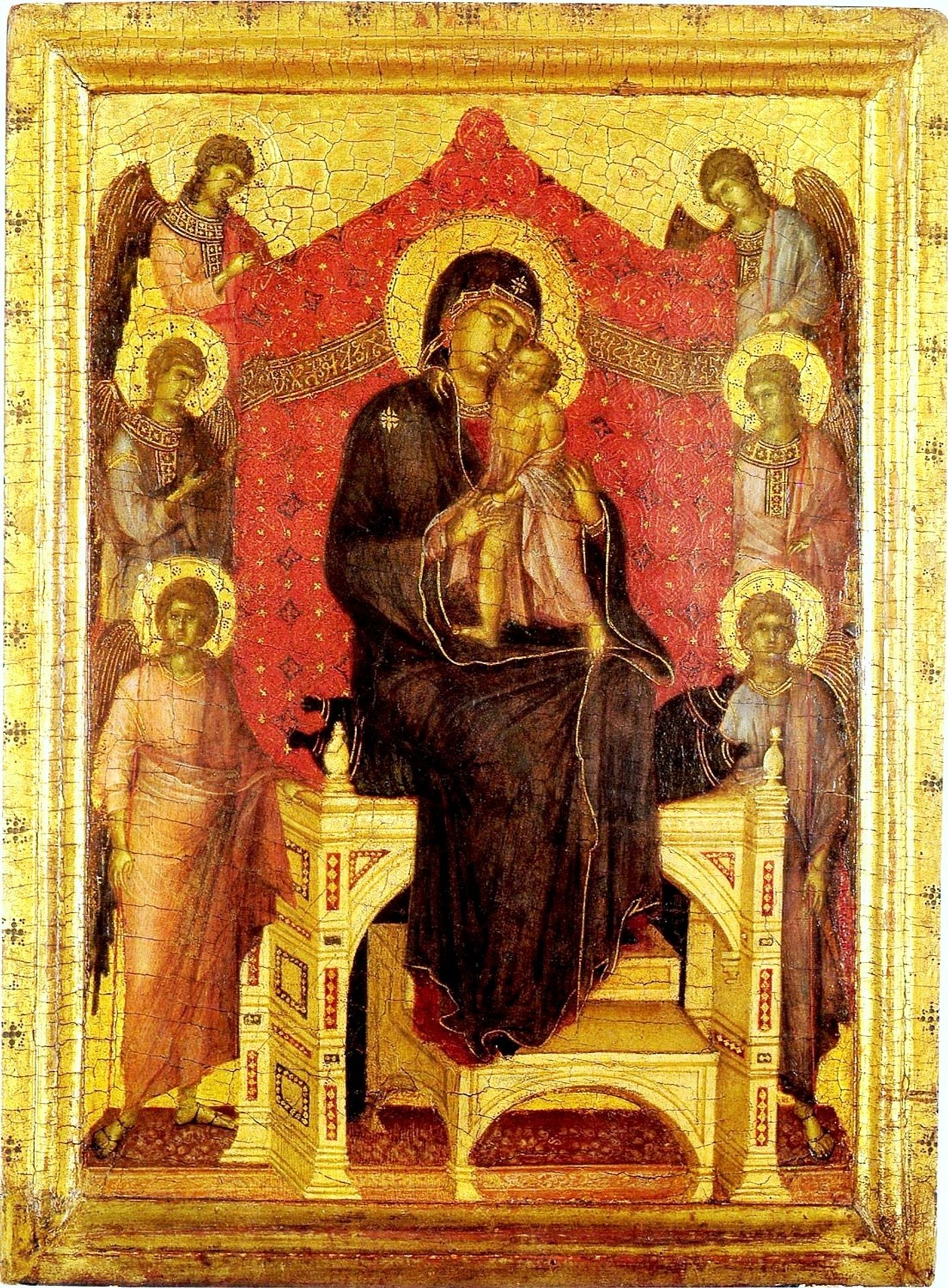 The Madonna and Child with Angels by Duccio