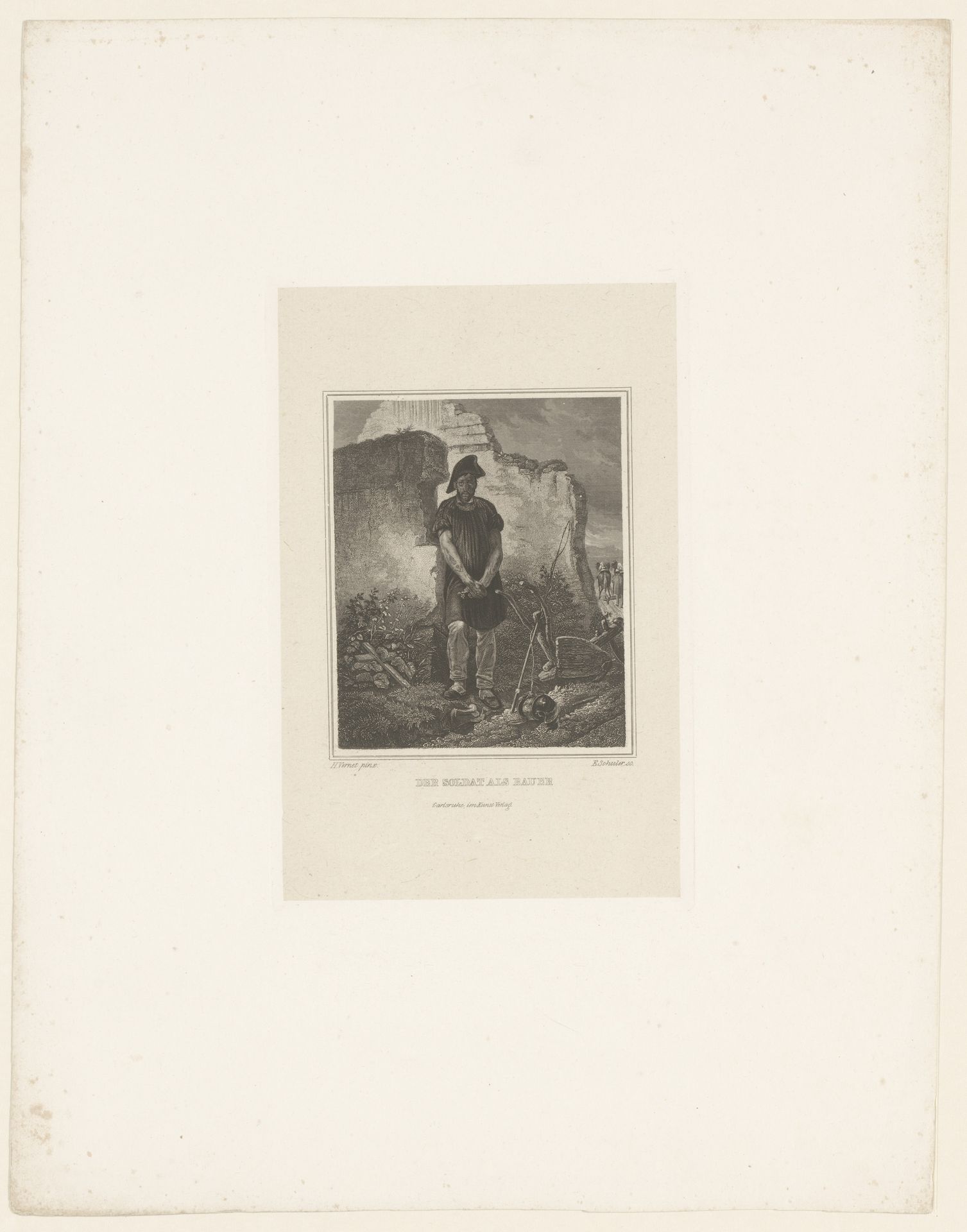 Soldaat als boer by Edouard Schuler