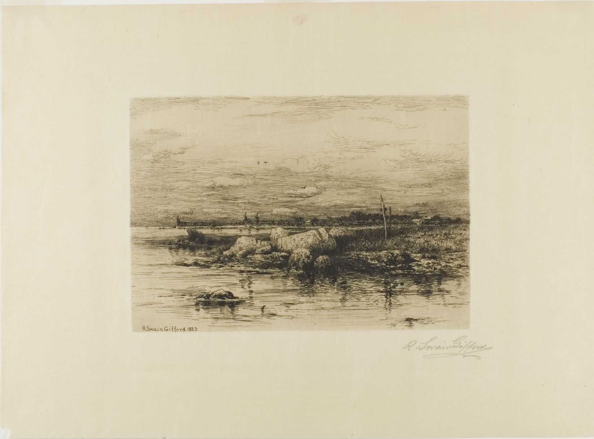 The Mouth of the Apponagansett by Robert Swain Gifford