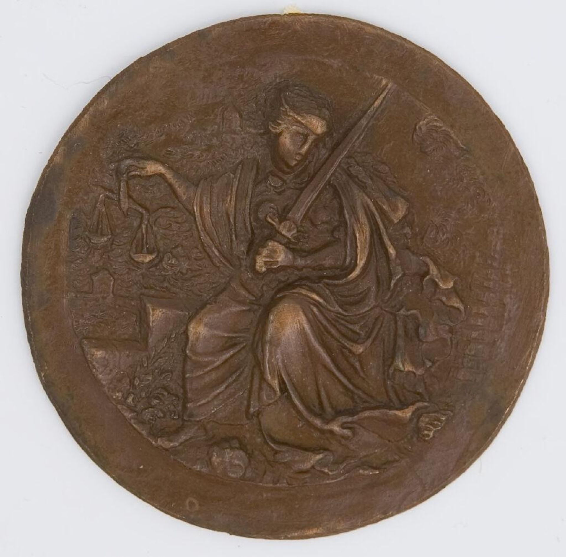Justice, from the series "The Seven Virtues (seated, small, and round)" by Anonymous