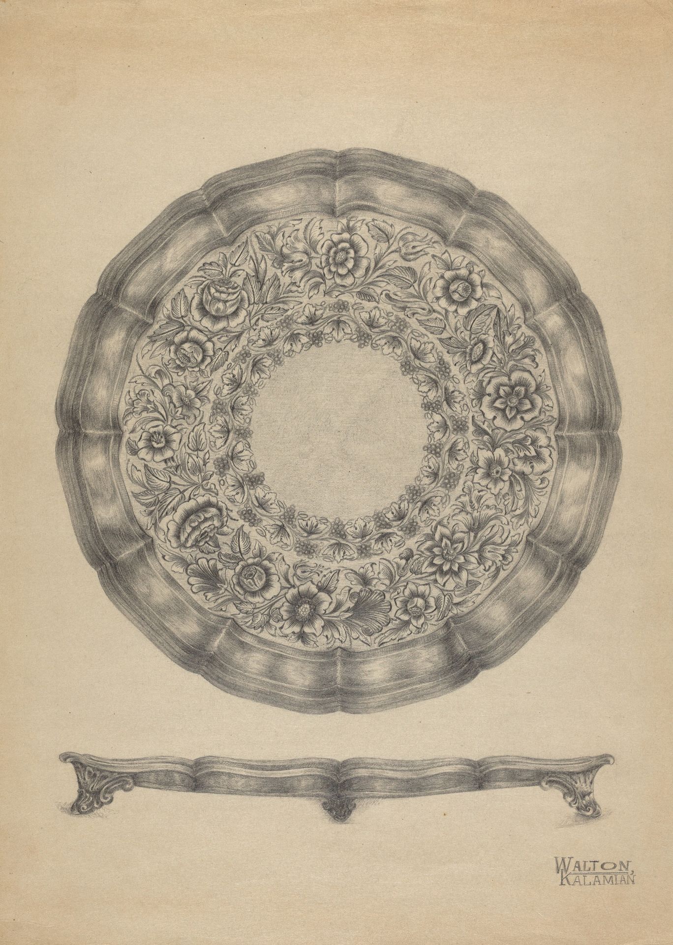 Silver Tray by Kalamian Walton