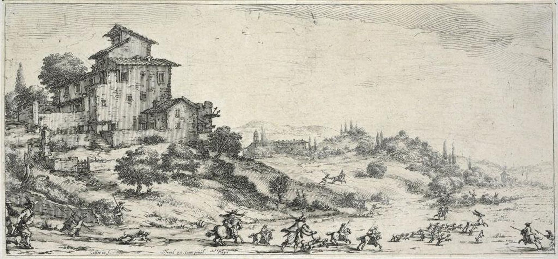 Stag Hunt by Jacques Callot