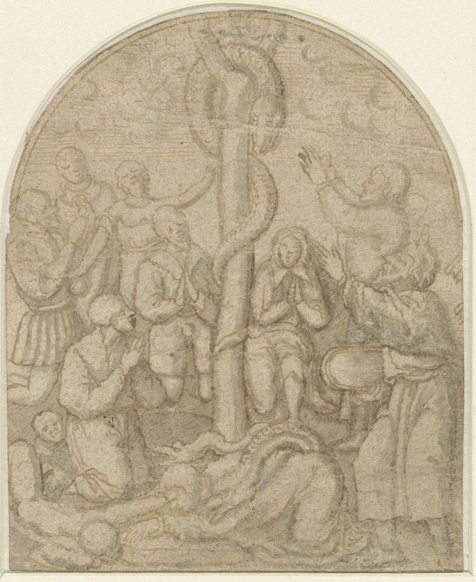 Aanbidding van de Koperen Slang by Hans (II) Holbein