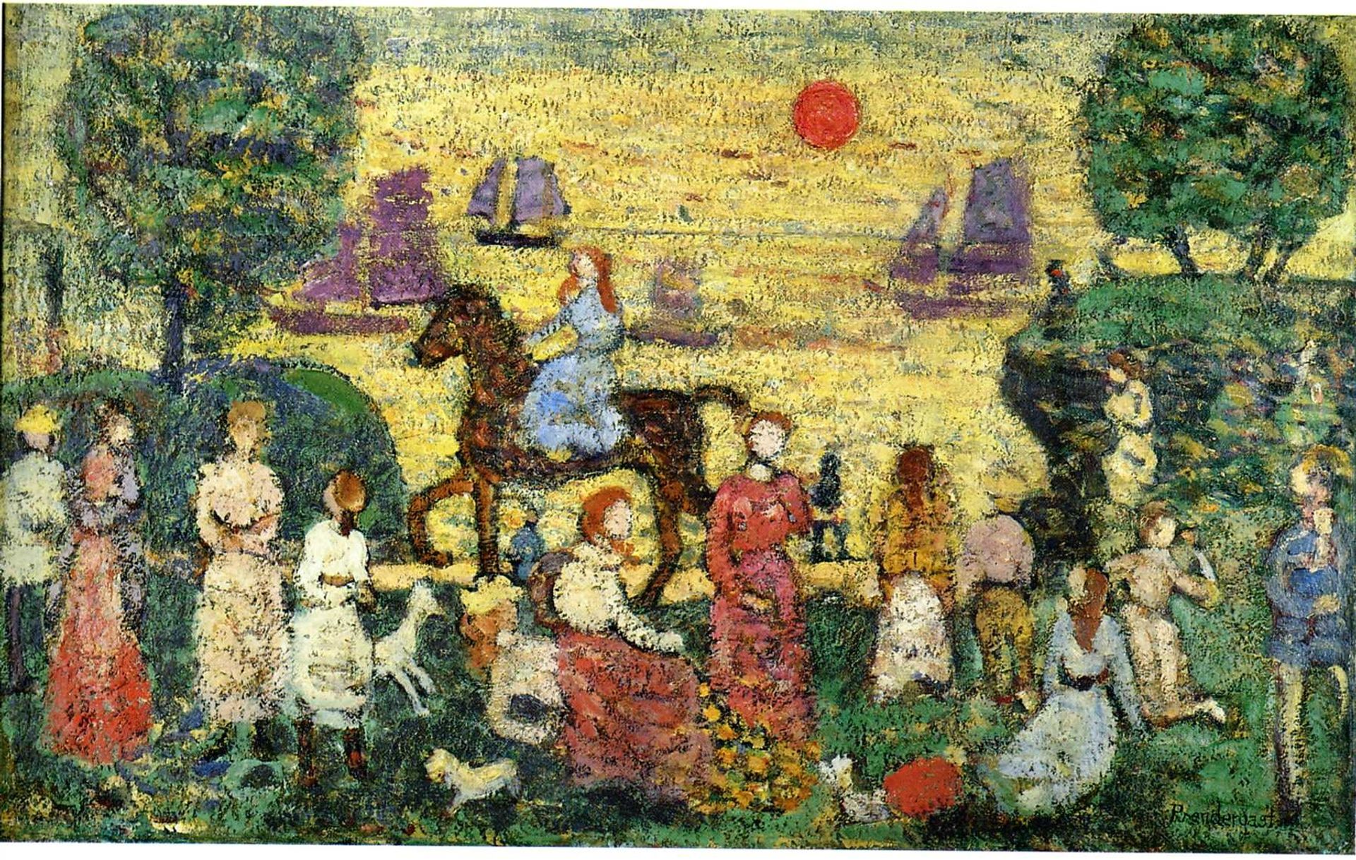 Sunset and Sea Fog by Maurice Prendergast