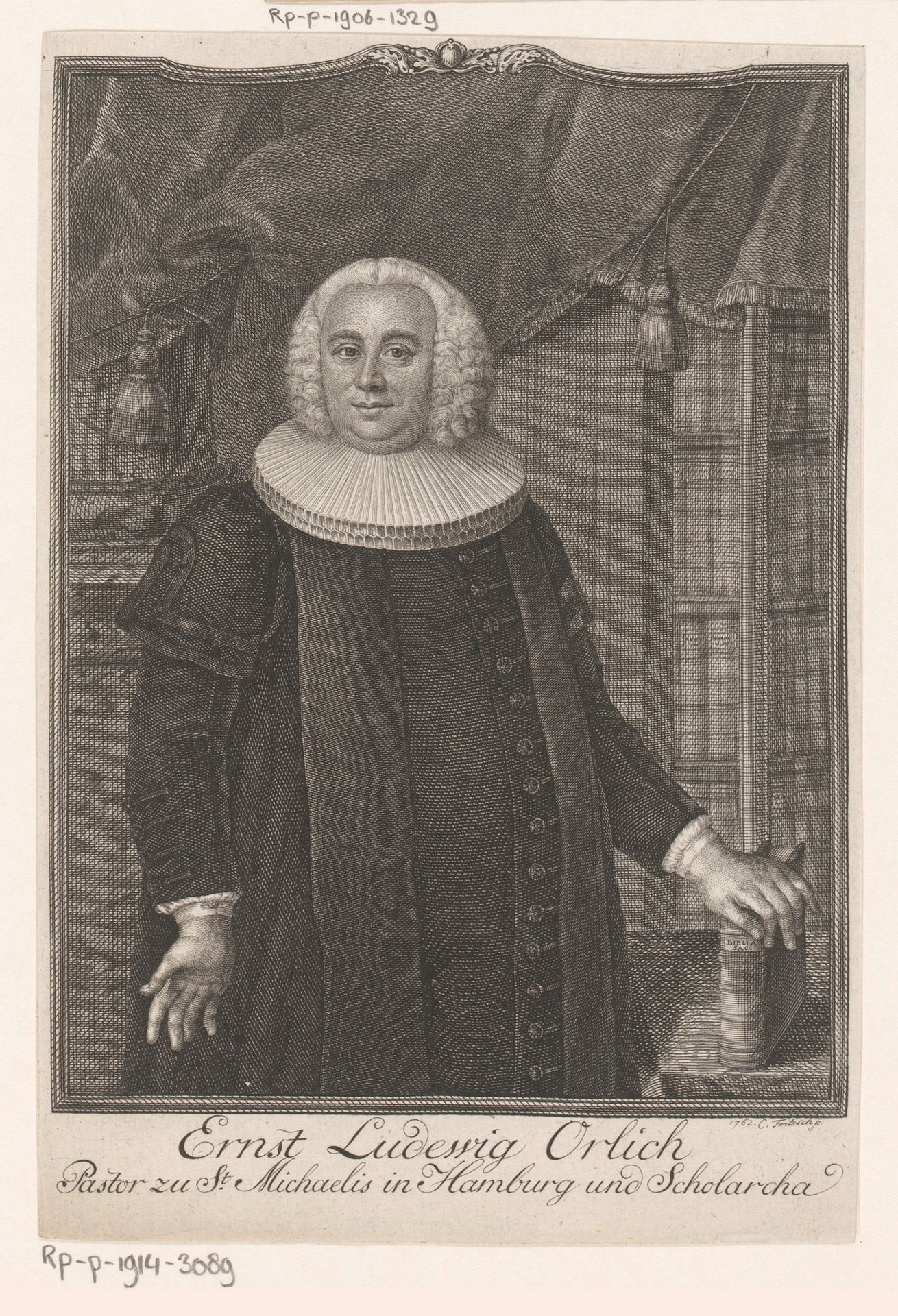 Portret van Ernst Ludwig Orlich by Christian Fritzsch