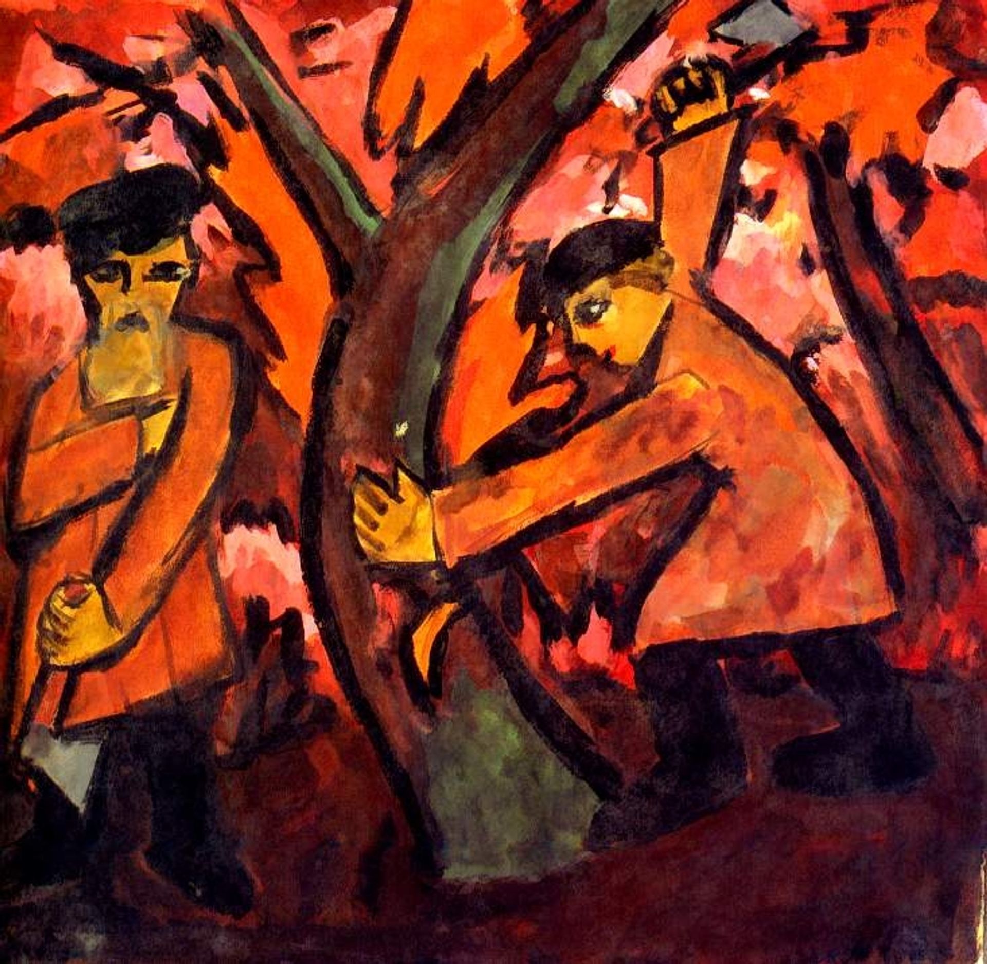 Woodcutters by Natalia Goncharova