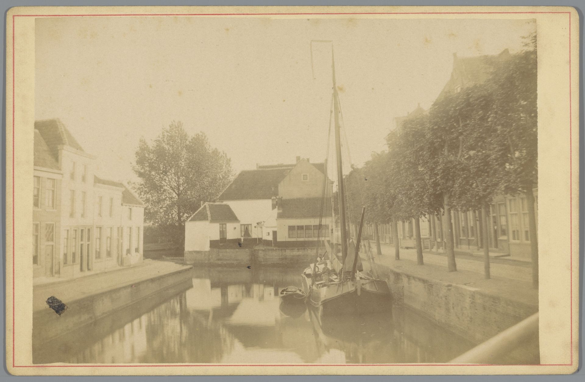 Voorhaven te Schoonhoven by Lodewijk Hendrikus Serré