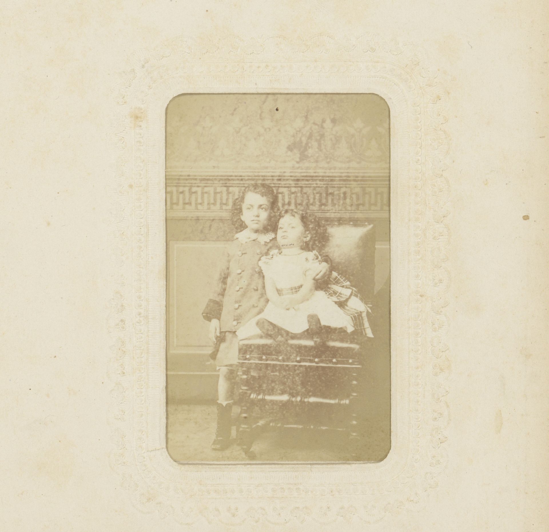 Portret van twee meisjes by Eugene Guérin