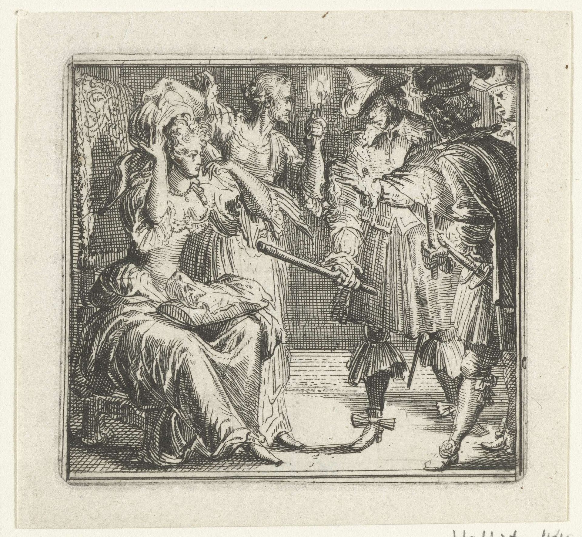 Illustratie voor de Decamerone van Boccaccio by Romeyn de Hooghe