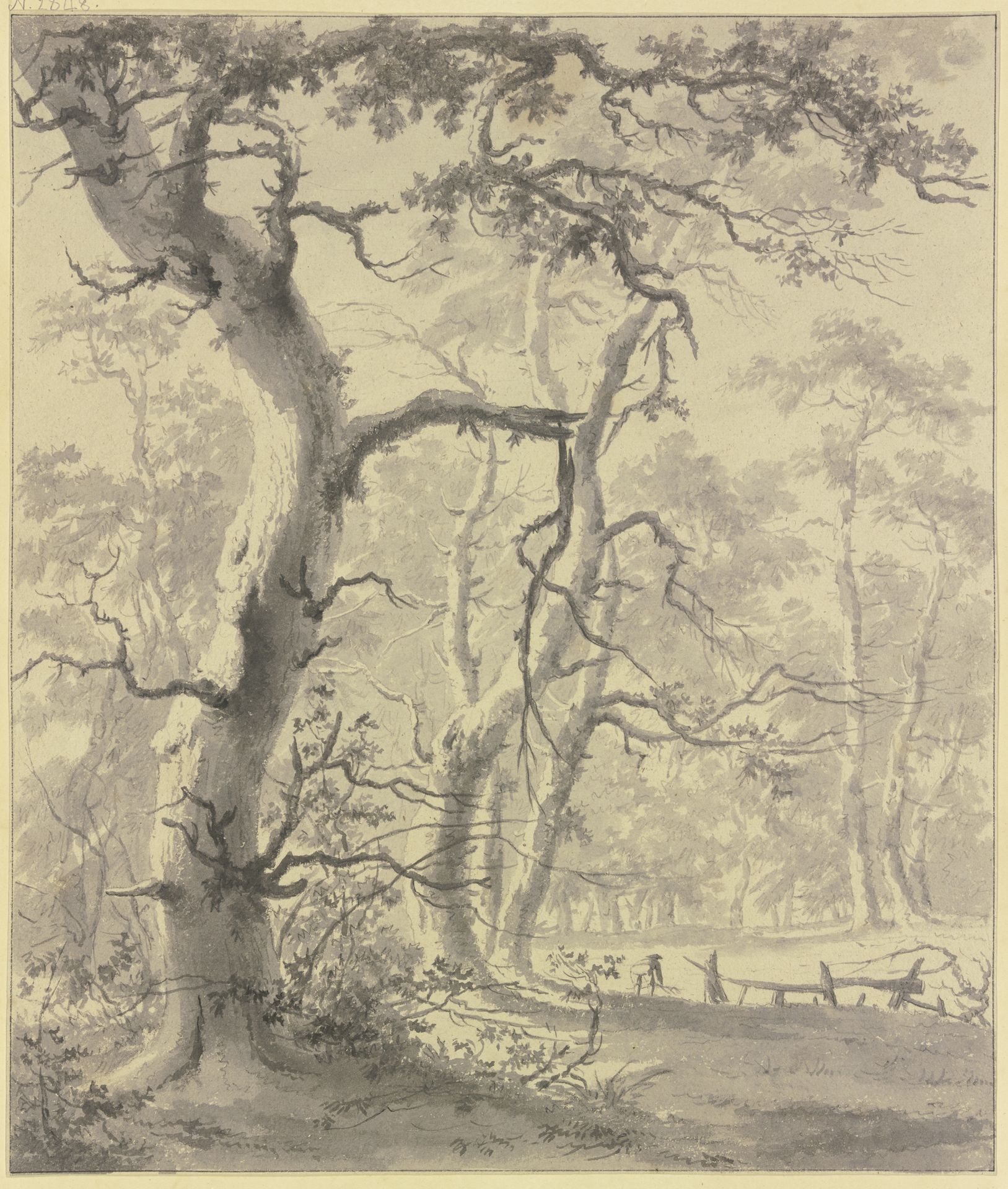 Wooded Landscape by Paulus van Liender