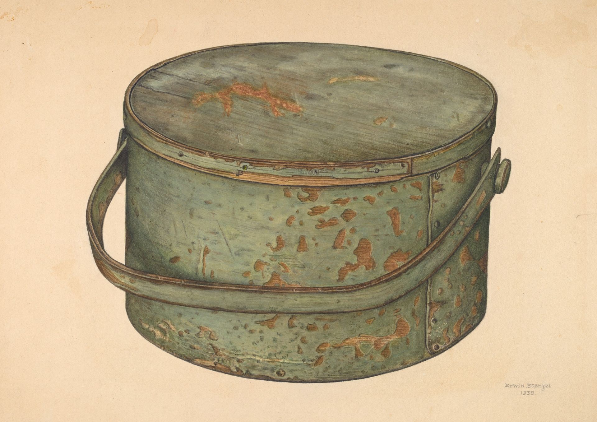Sugar Pail with Cover by Erwin Stenzel