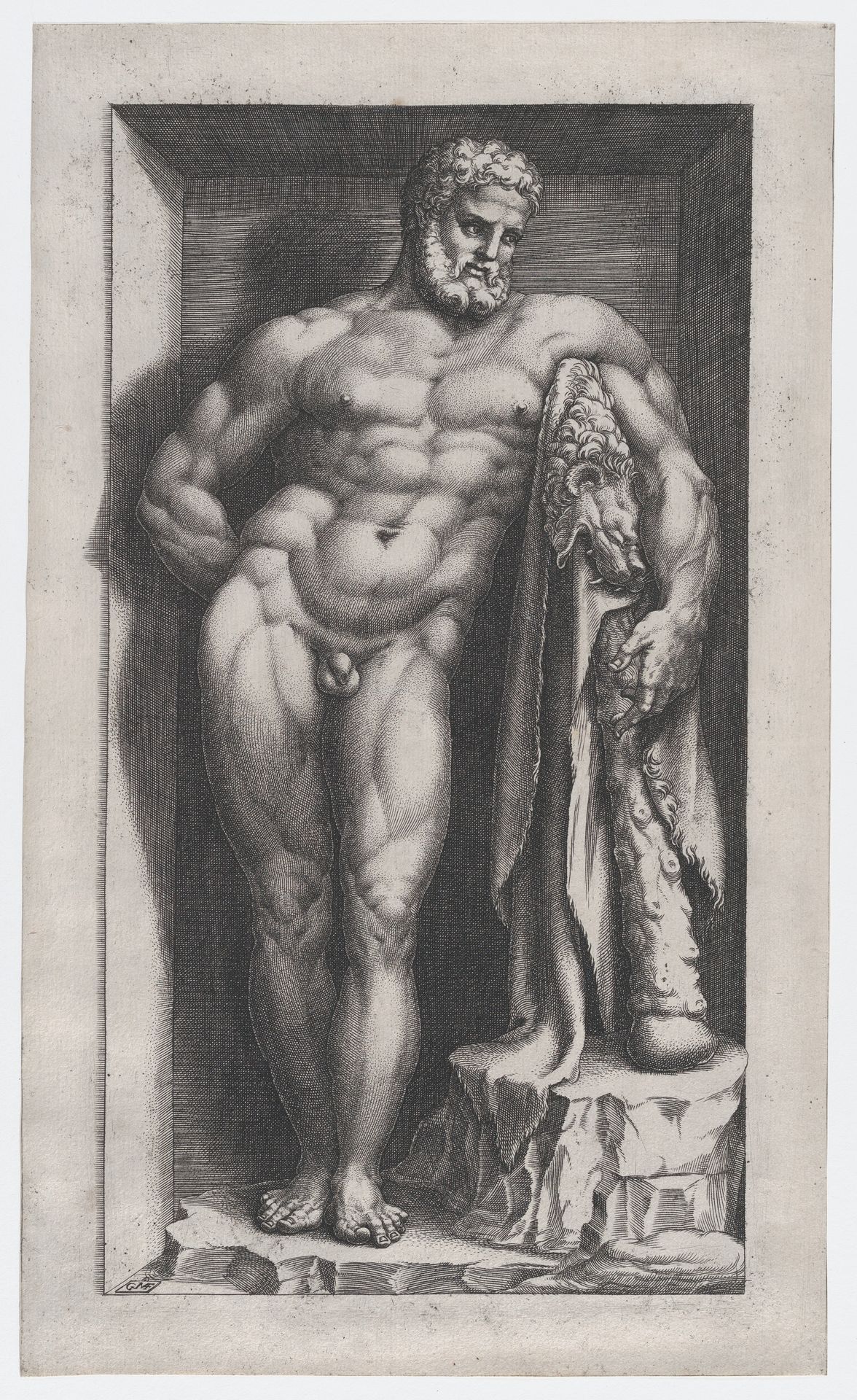 Speculum Romanae Magnificentiae: The Farnese Hercules by Giorgio Ghisi