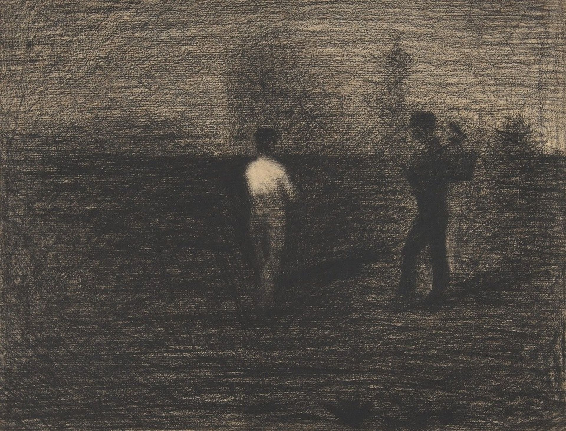 Peasants by Georges Seurat