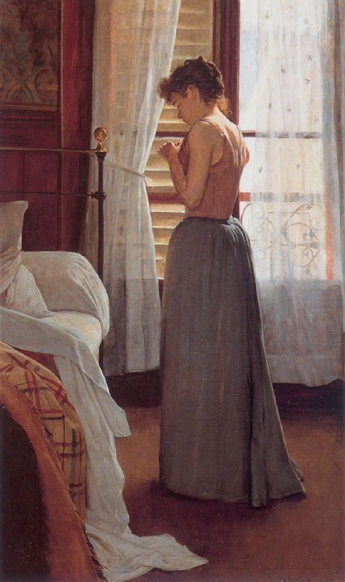 Figure study by Santiago Rusiñol