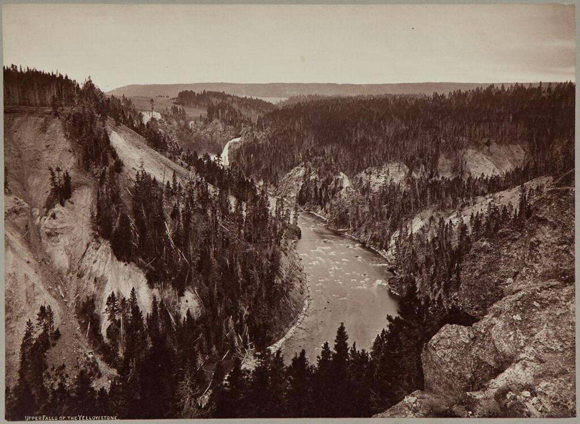 Upper Falls of the Yellowstone by John K. Hillers