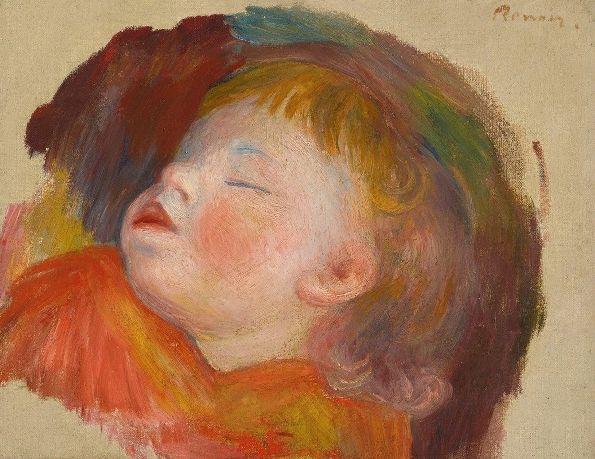 Enfant Endormi by Pierre-Auguste Renoir